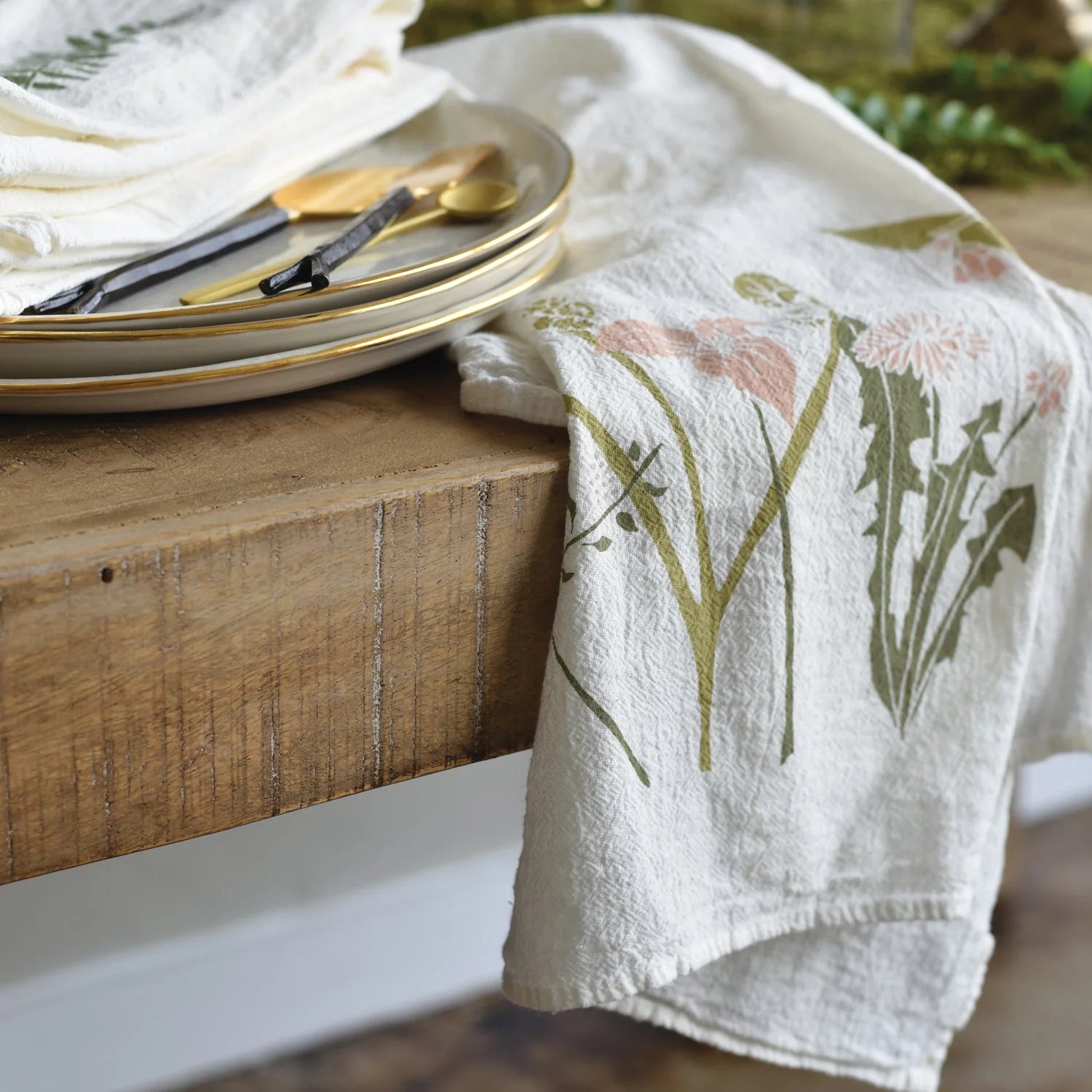 Language of Flowers Kitchen Towel | Healing