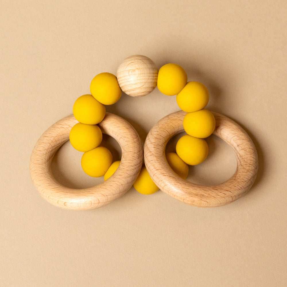 Beechwood Teether Ring Set | Butterscotch