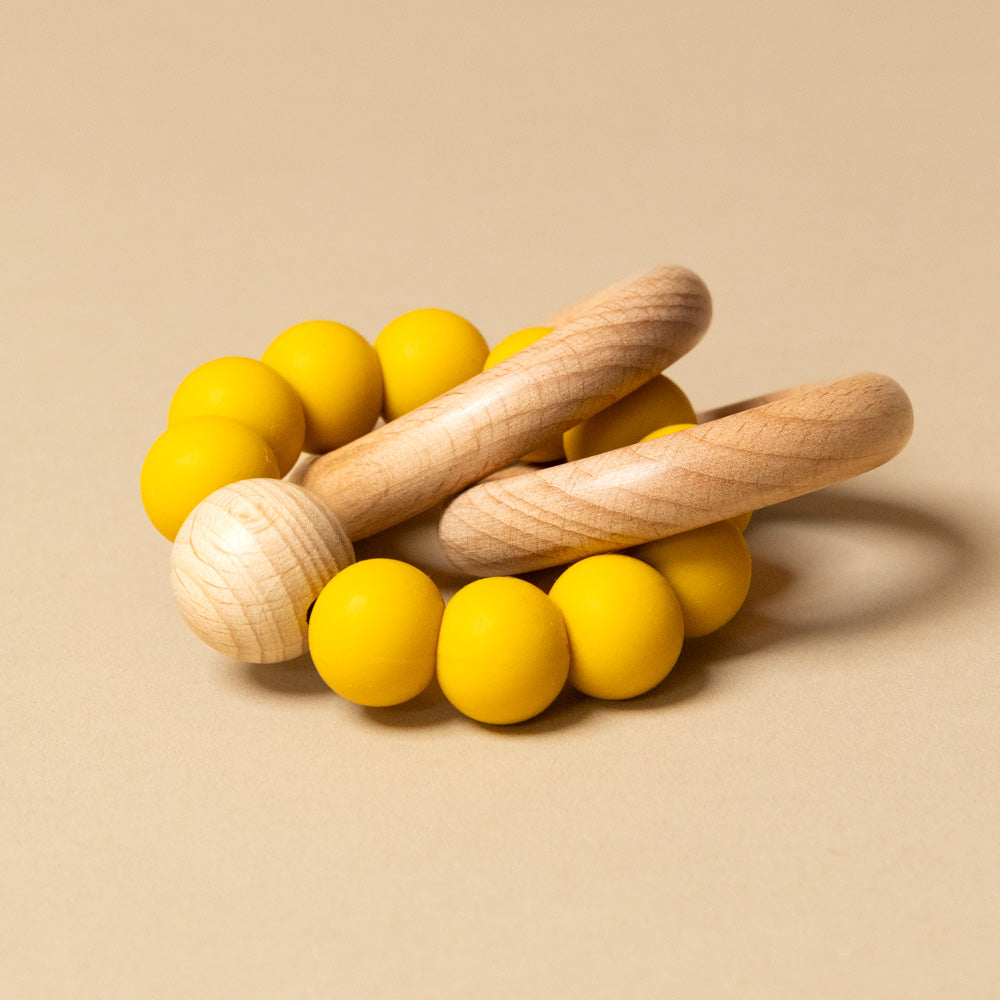Beechwood Teether Ring Set | Butterscotch