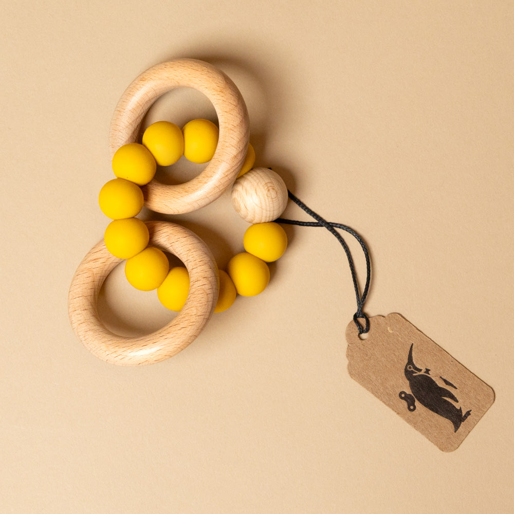 Beechwood Teether Ring Set | Butterscotch