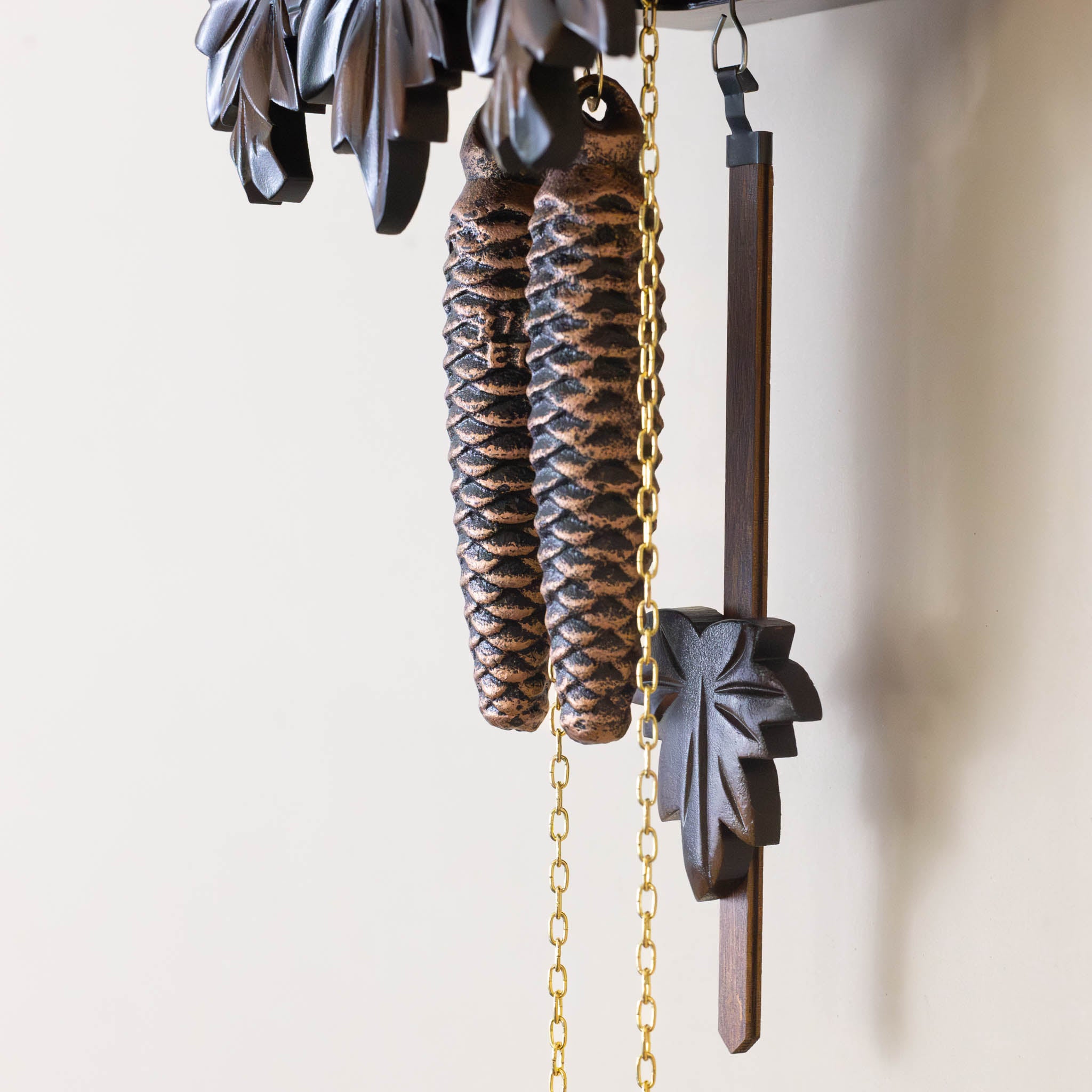 Black Forest Mechanical Cuckoo Clock | Carved Bird Trio