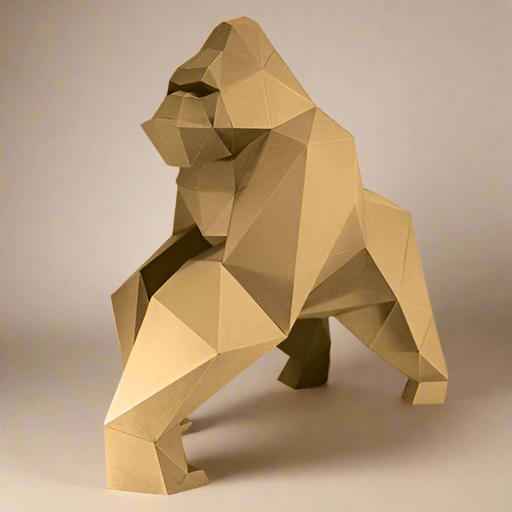 build-your-own-3-d-origami-gorilla-model-kit-limited-edition-completed-model