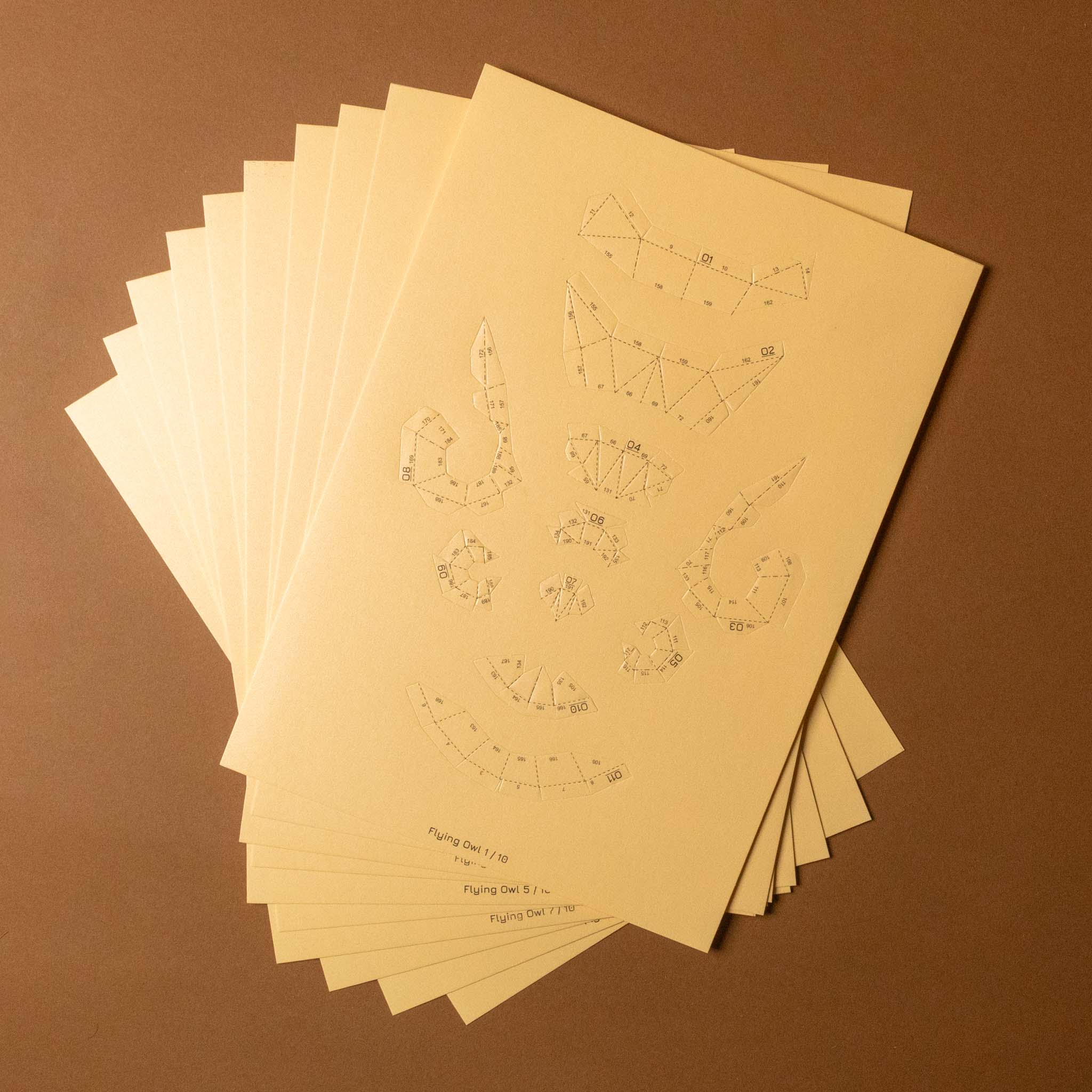 build-your-own-3-d-origami-owl-model-kit-sheets