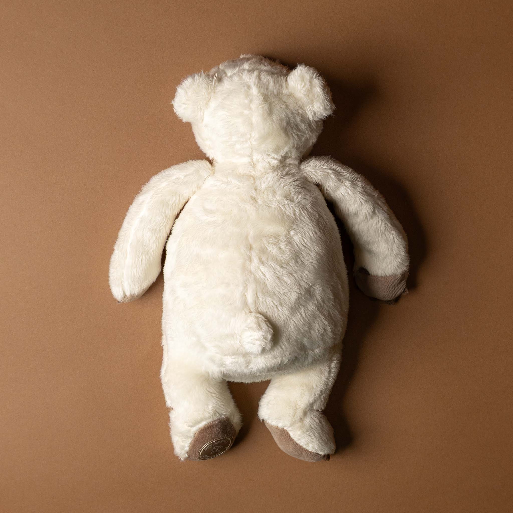 calinours-white-polar-bear-stuffed-animal-back-and-tail