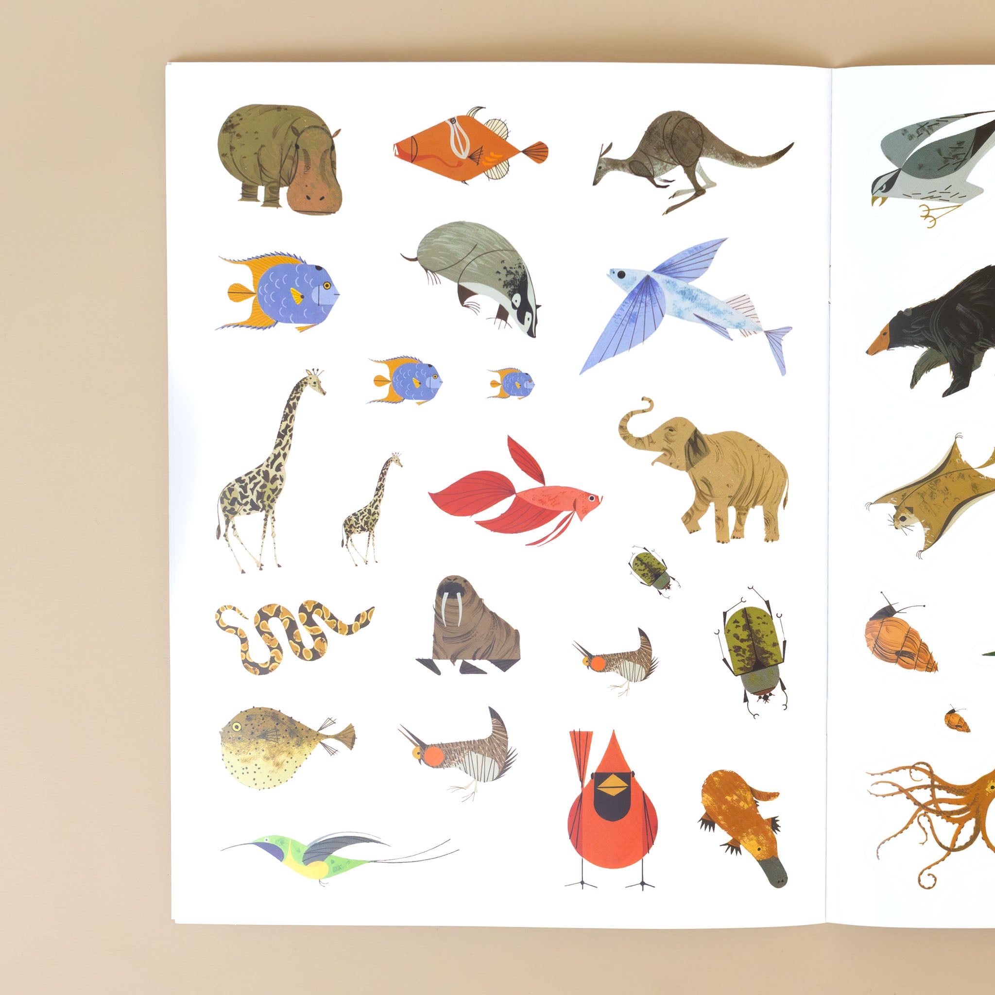 charley-harpers-tree-of-life-sticker-book-stickers-of-all-types-of-animals-critters-birds-and-sea-life