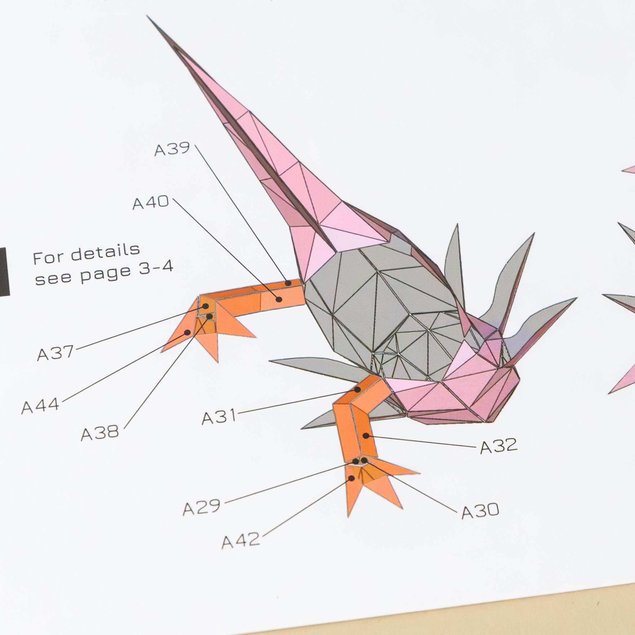 create-your-own-pink-3-d-origami-axolotl-model-kit-visual-diagram-for-bends