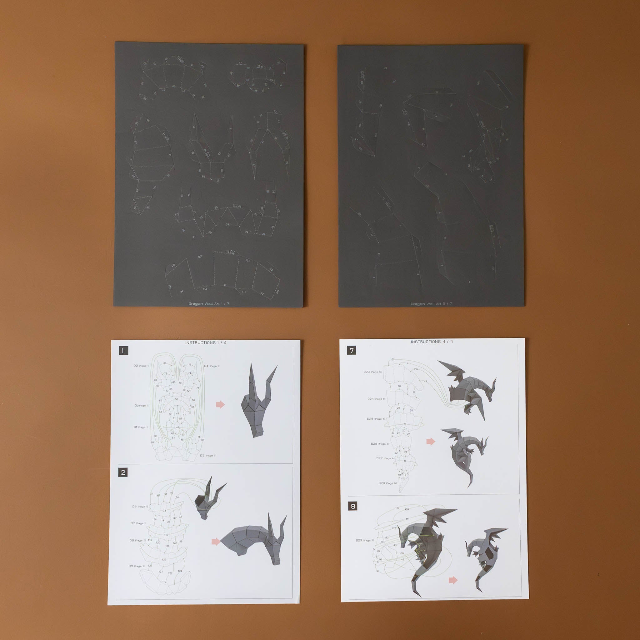 create-your-own-3-d-origami-dragon-wall-art-kit-pieces-and-instructions