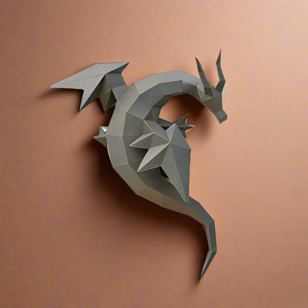 create-your-own-3-d-origami-dragon-wall-art-kit-completed-model-black