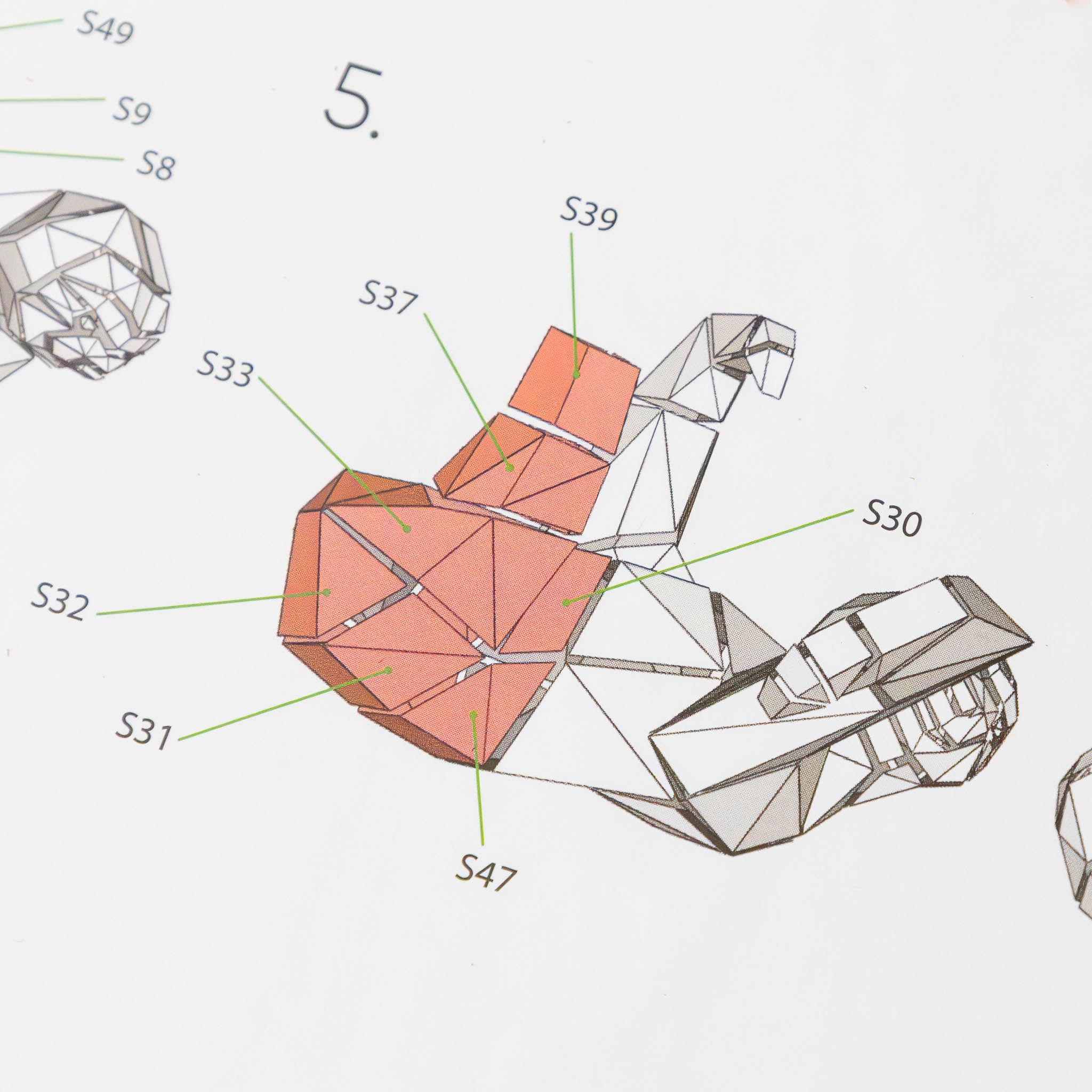 create-your-own-3-d-origami-sloth-wall-art-kit-bend-instructions