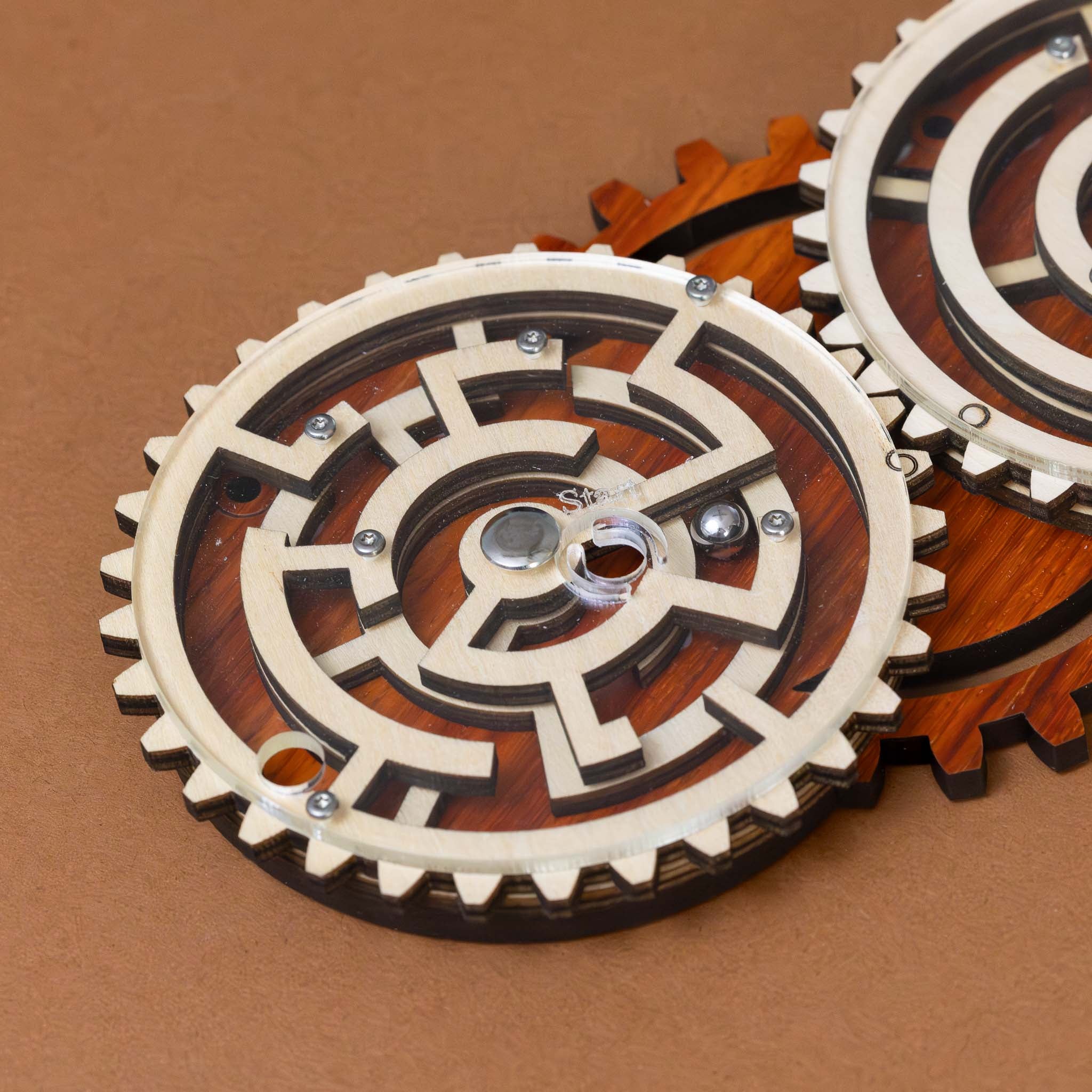 Wooden Double Labyrinth Puzzle