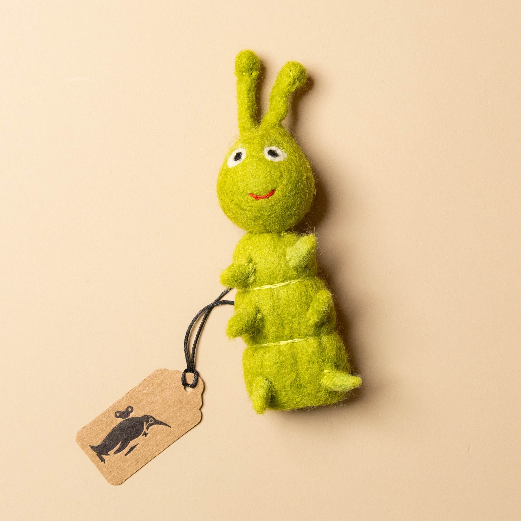 felted-green-caterpillar-finger-puppet