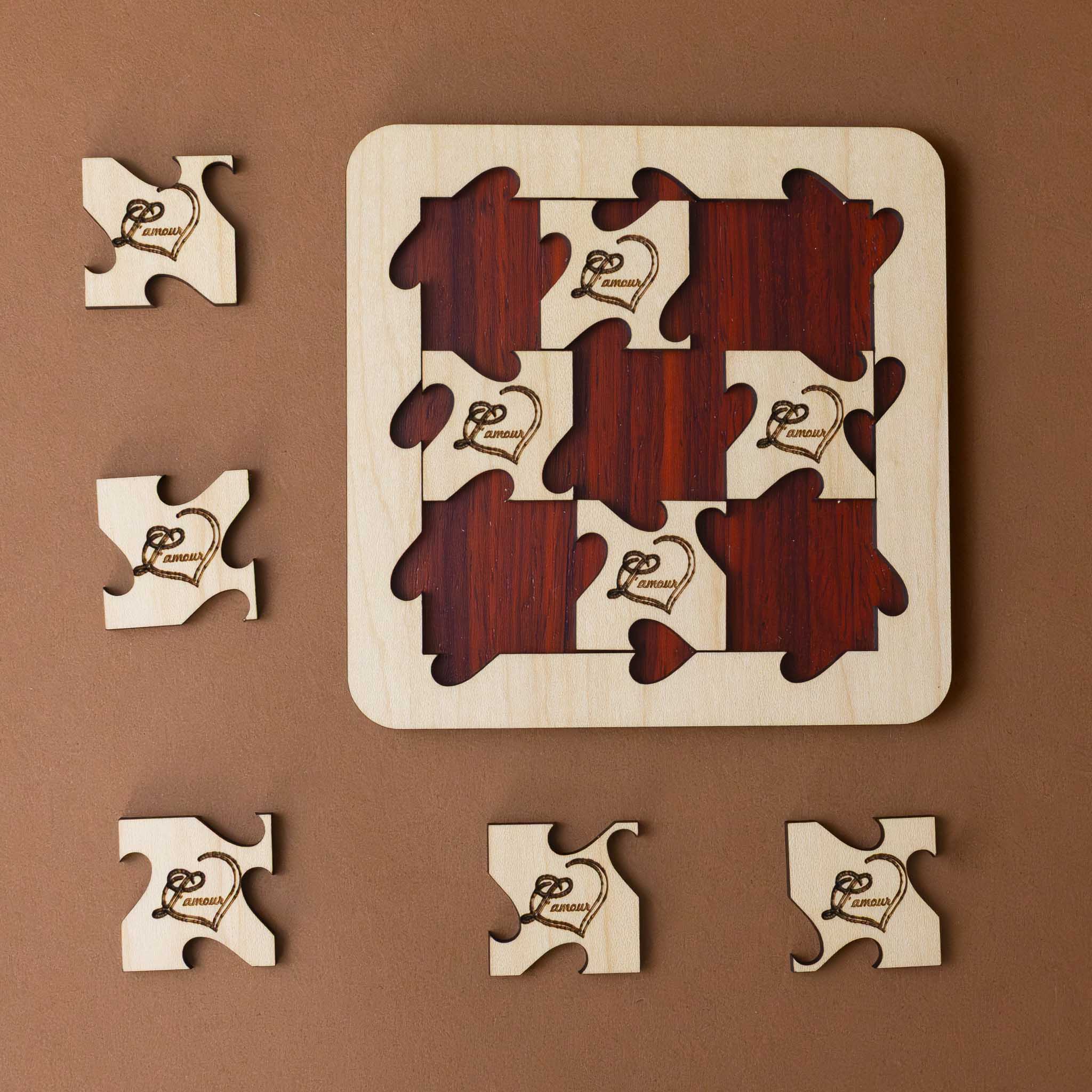 hearts-aligned-wooden-puzzle-pieces removed