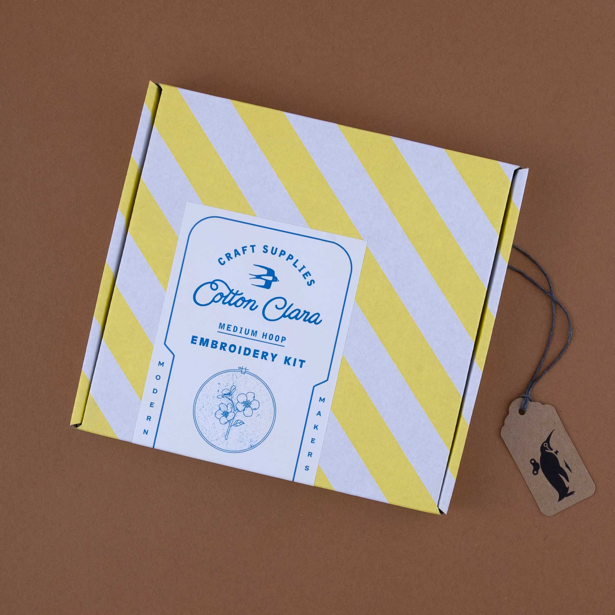 hoop-embroidery-kit-forget-me-not-yellow-striped-box