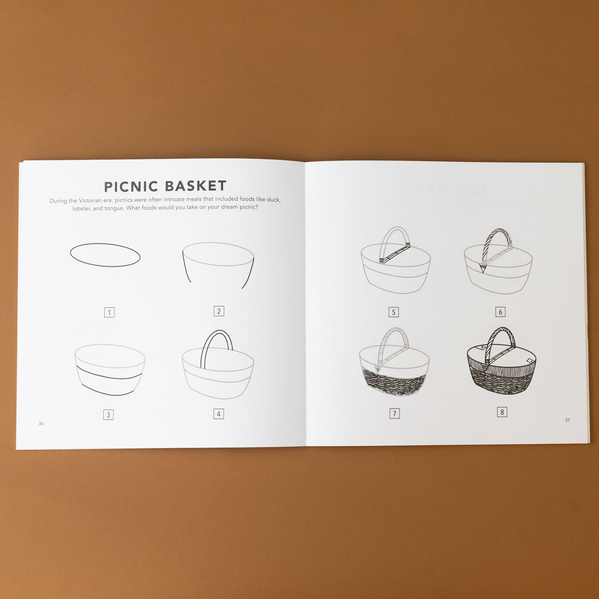 how-to-draw-summer-things-for-kids-picnic-basket