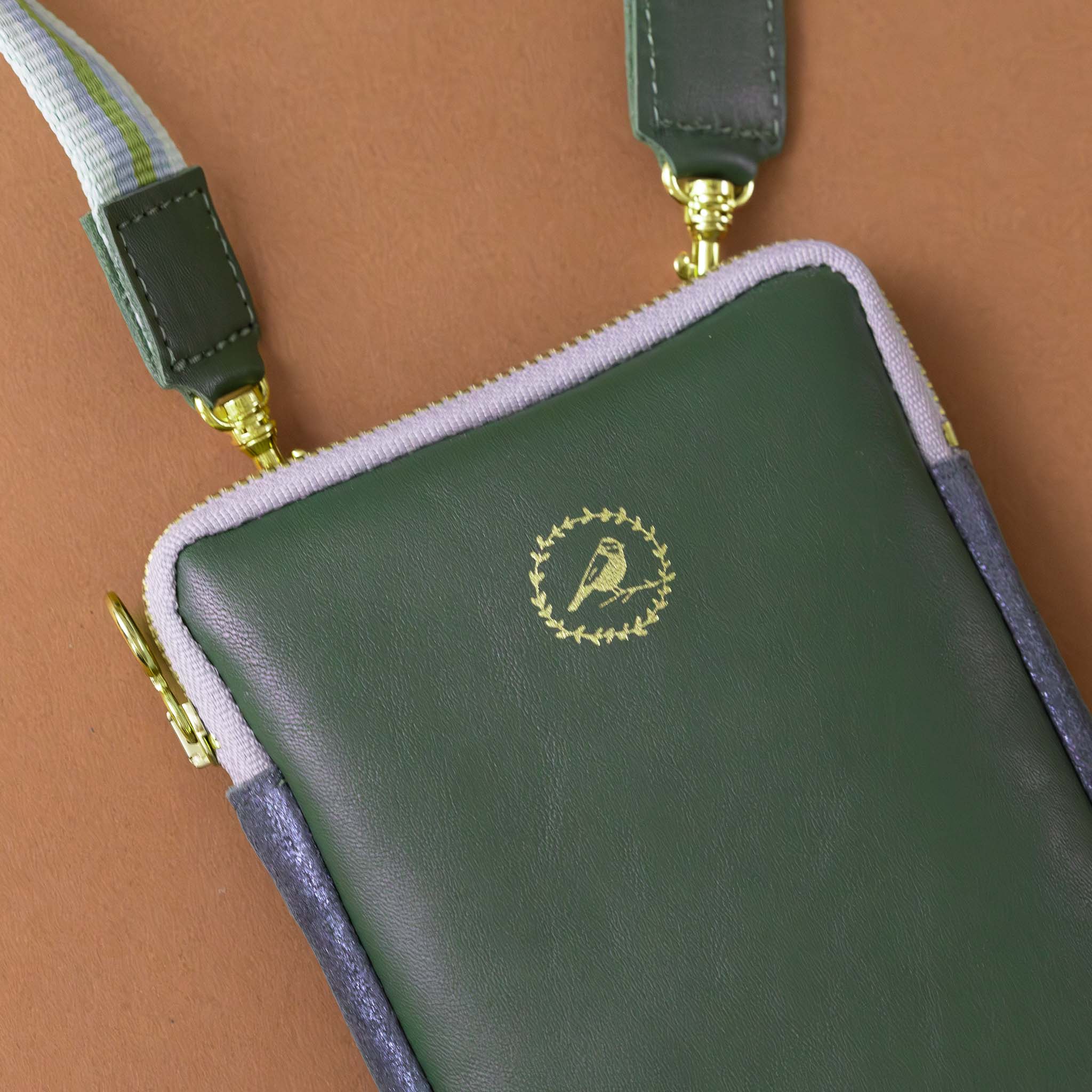 leather-phone-pouch-agave-with-striped-strap-bird-emblem