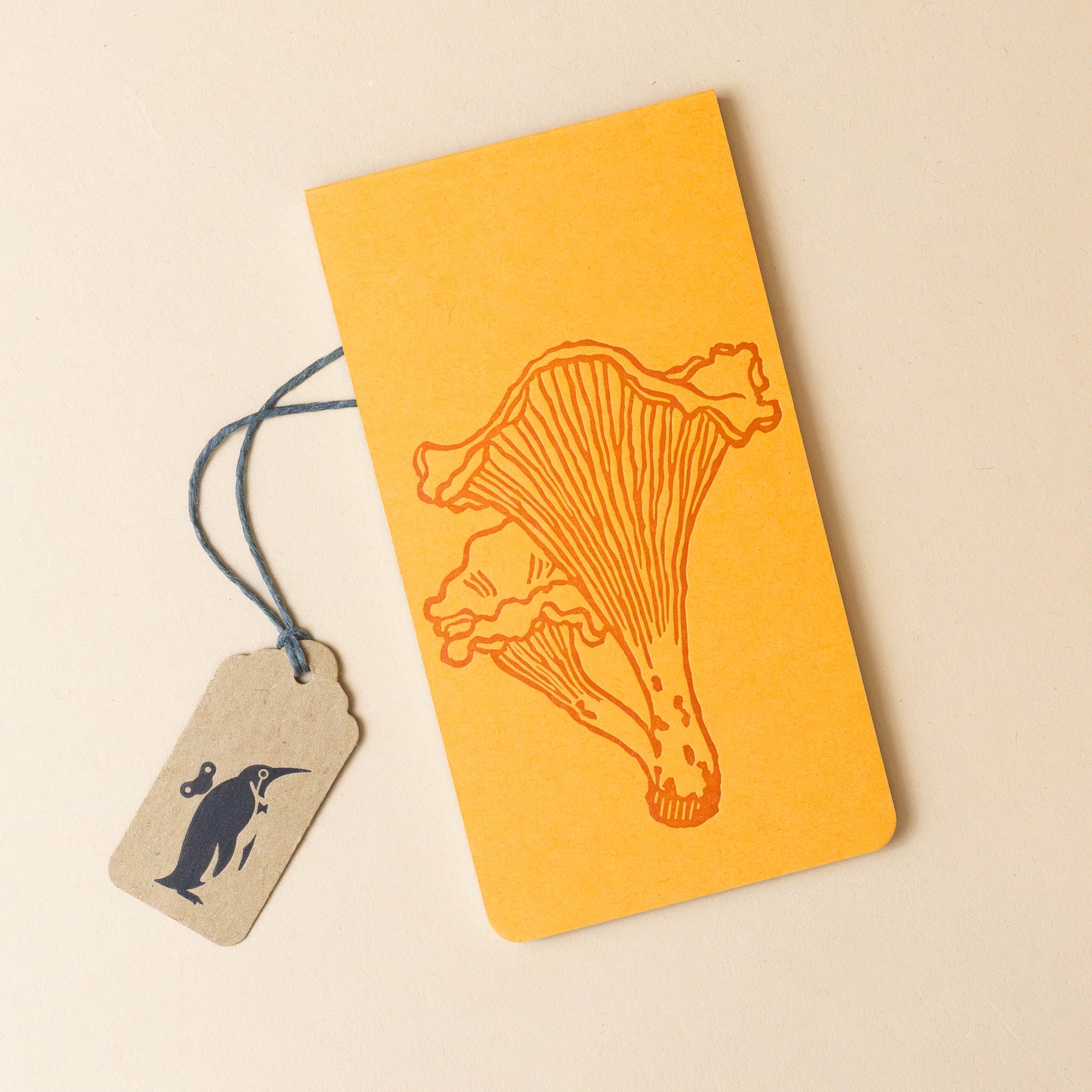 letterpress-jotter-notepad-orange-chanterelle-mushroom