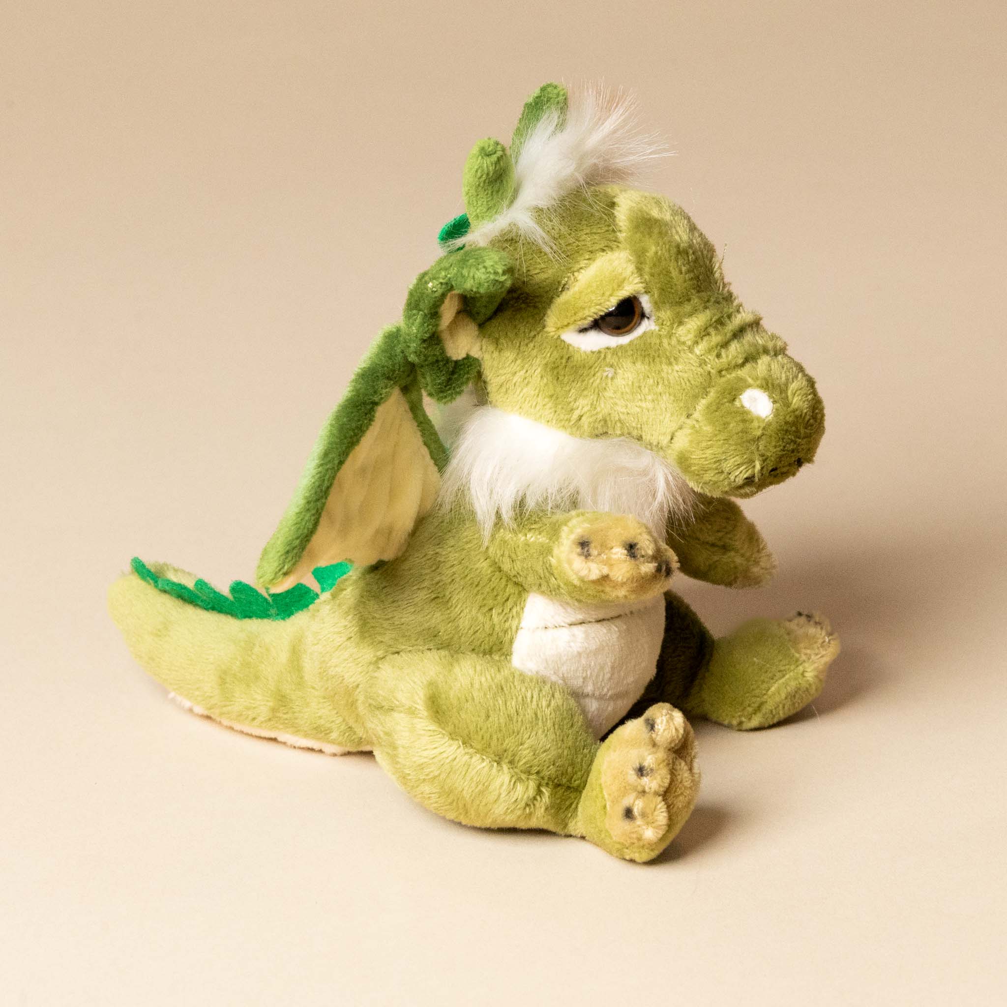 little-dragon-cub-forest-green-stuffed-animal-side