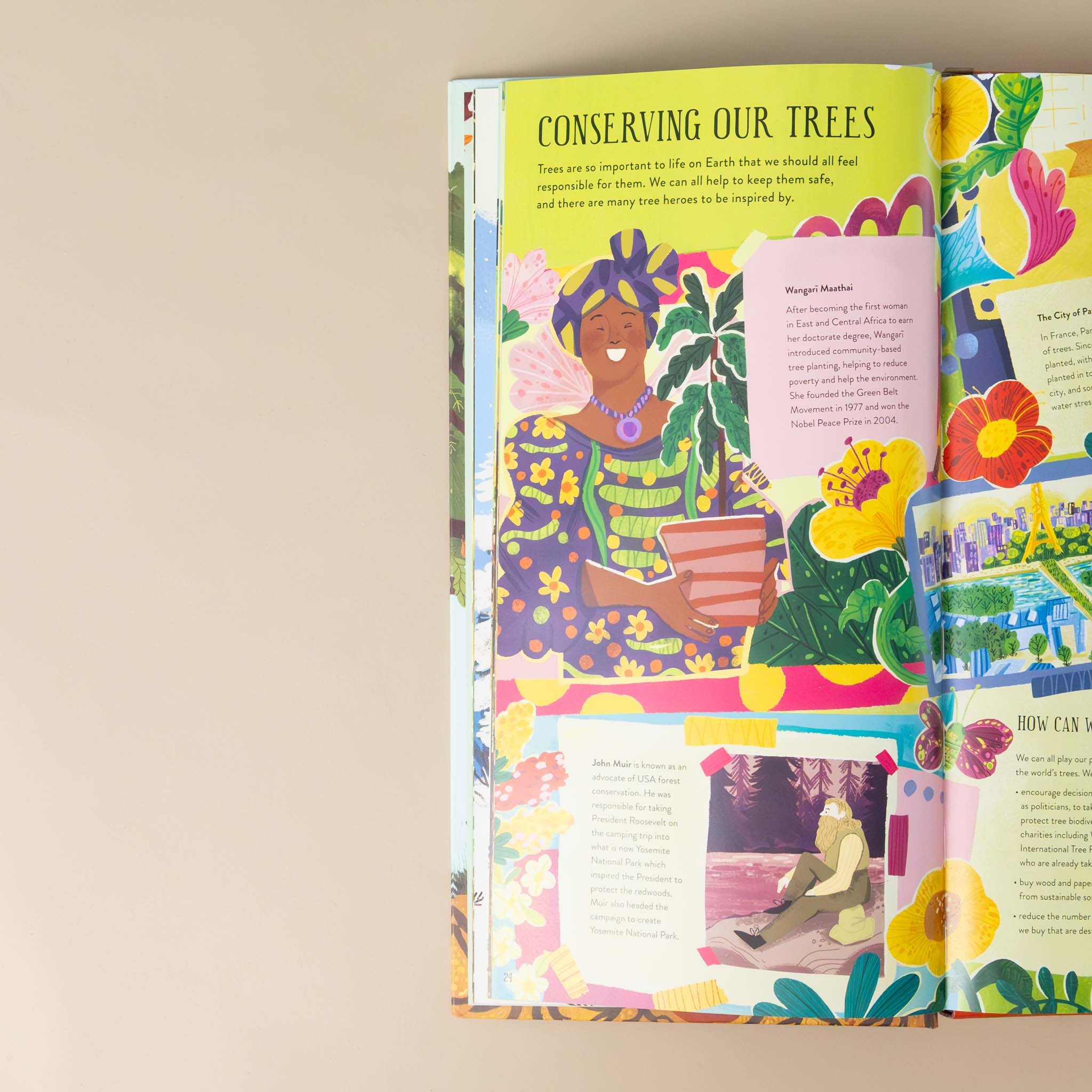 make-and-play-build-a-tree-section-titled-conserving-our-trees-with-illustration-of-person-caring-for-plants-and-text