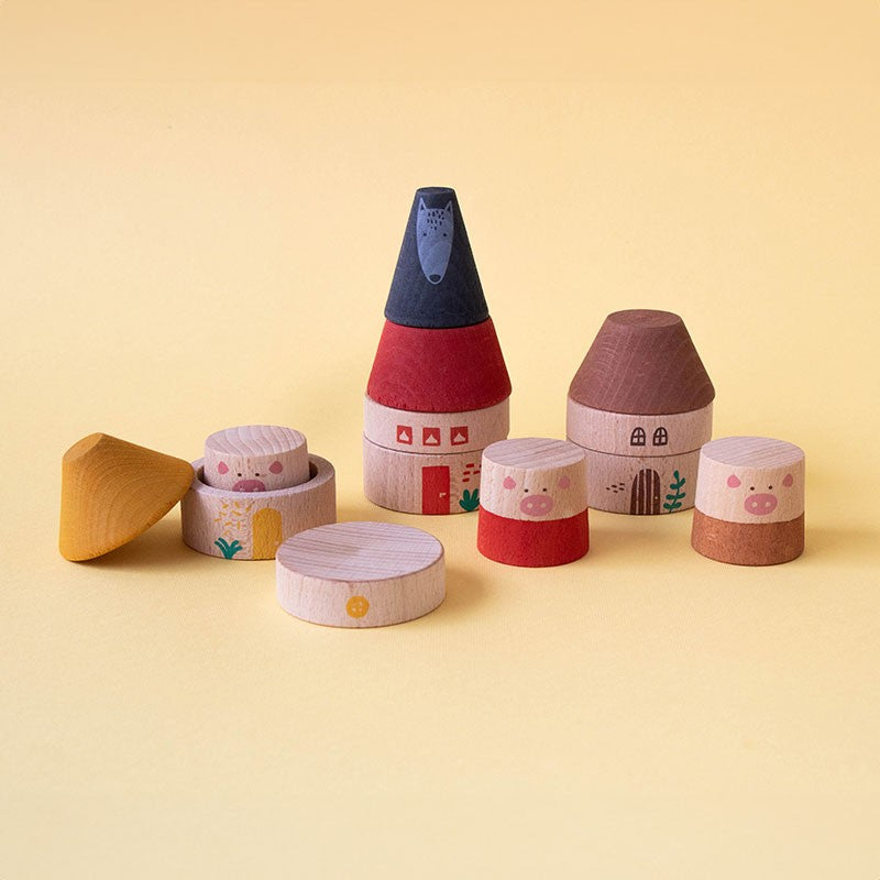 My Wooden World Play Set | My Little Piggies