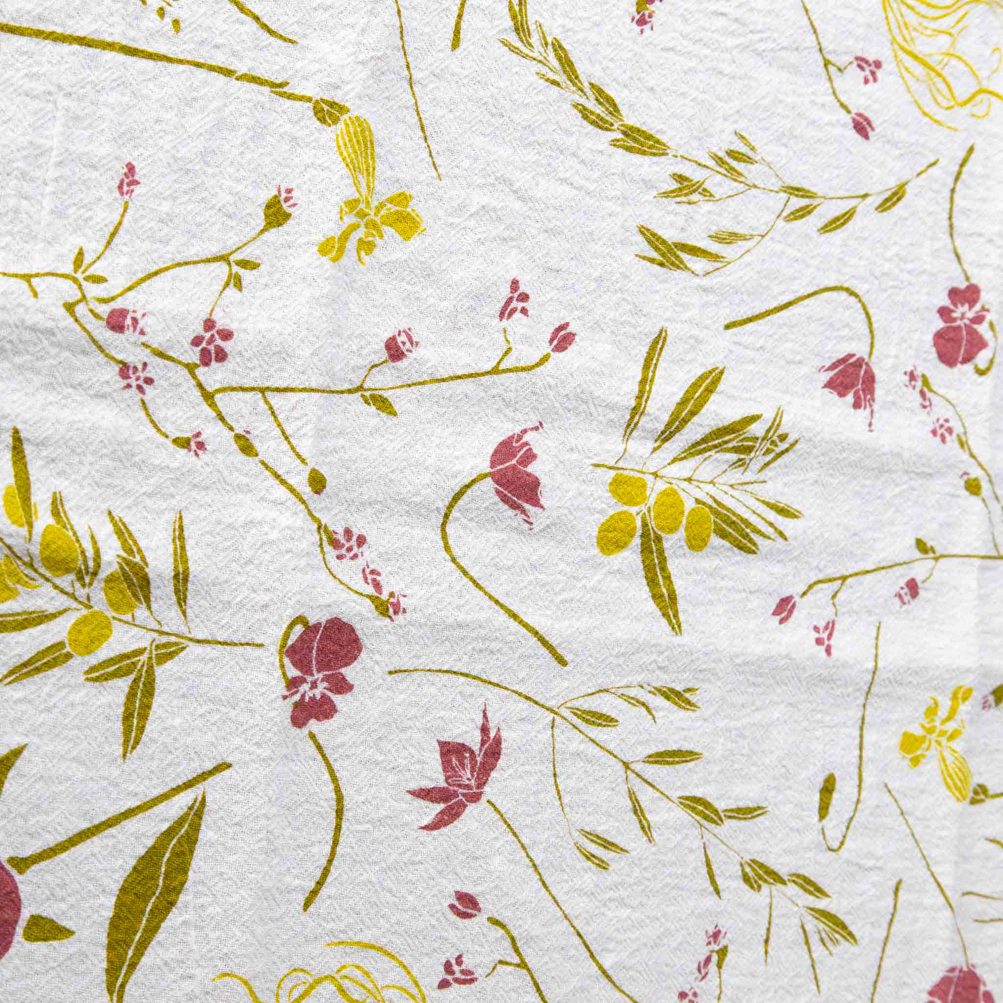 olive-grove-kitchen-towel-pink-yellow-flowers