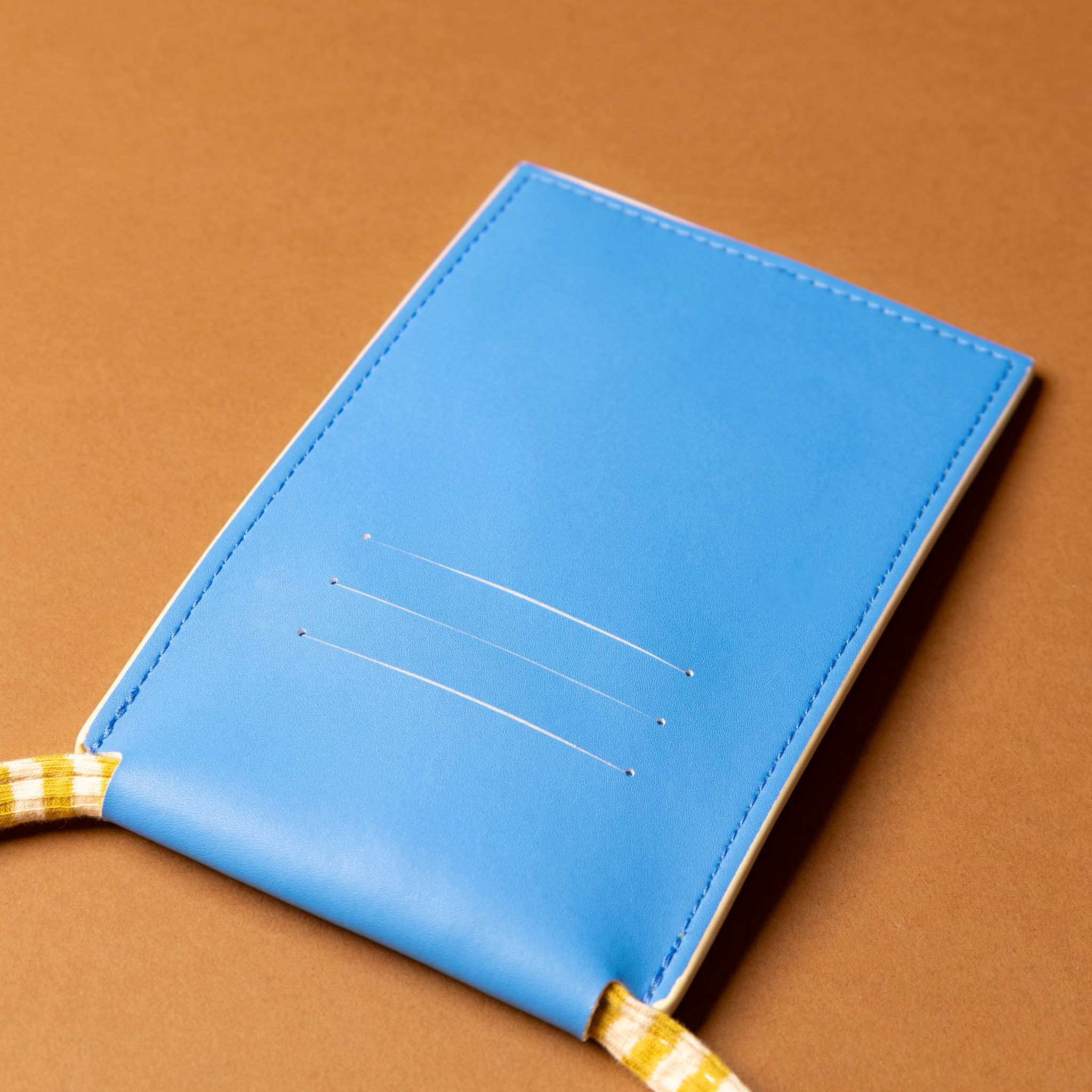 recycled-wonders-phone-pouch-sandy-beach-with-yellow-striped-strap-back-with-card-slots