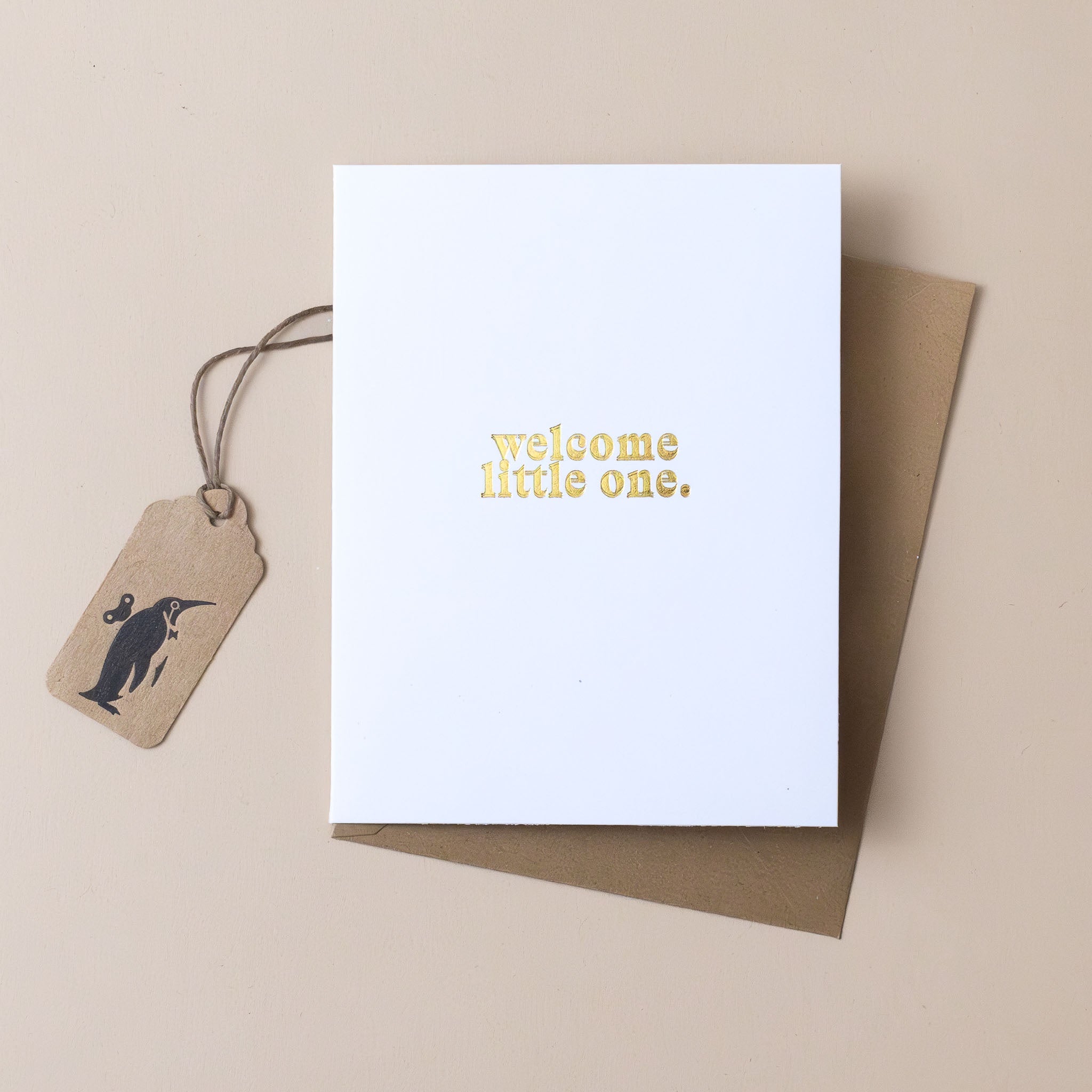 welcome-little-one-gold-foil-greeting-card