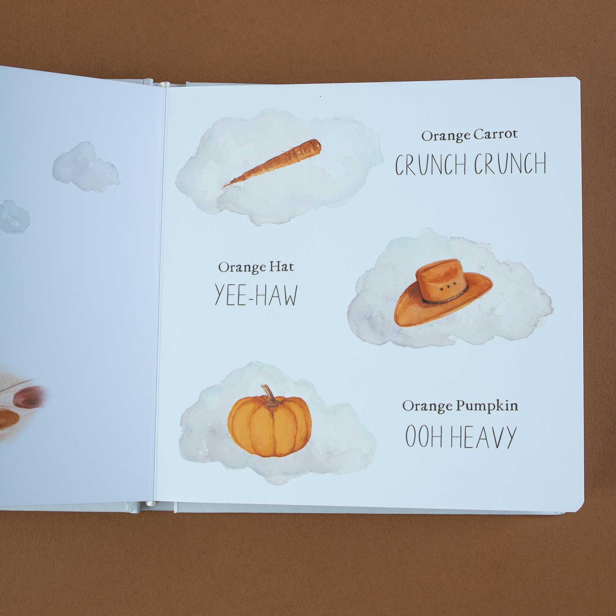 interior-page-with-an-orange-carrot-crunch-crunch-orange-hat-yee-haw-orange-pumpkin-ooh-heavy