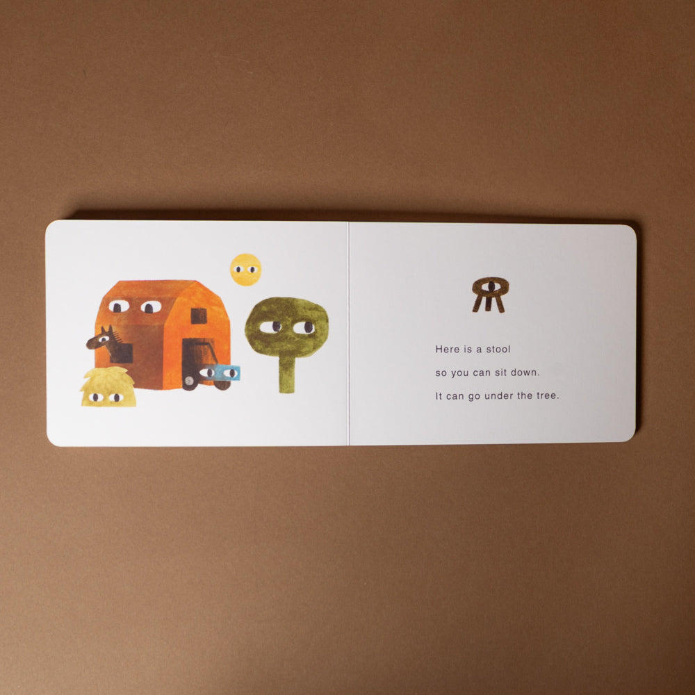 your-places-board-book-box-set-open-book-with-illustration and text of your farm