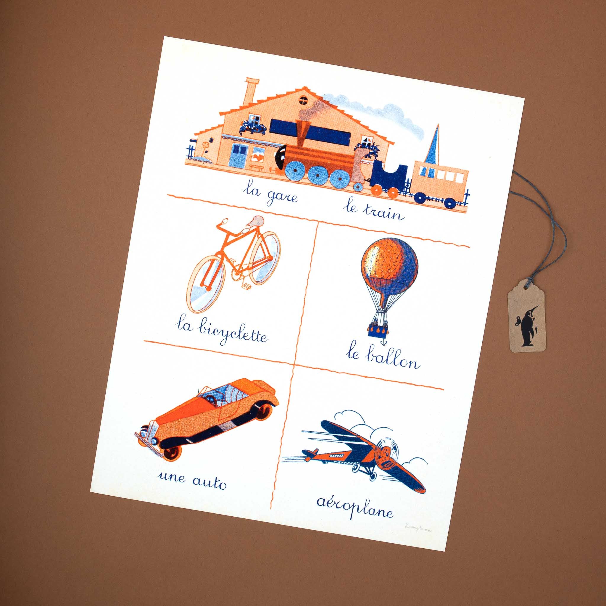 Fine Art Print French First Words Transport