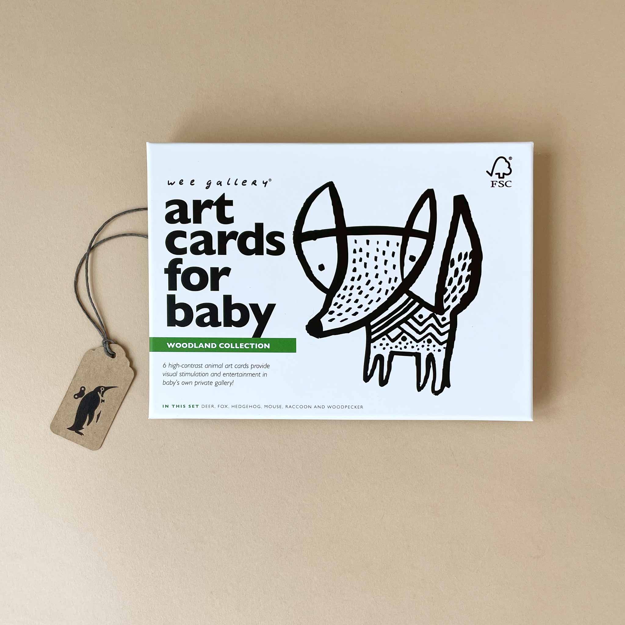Black & White Art Cards | Woodland - Baby (Toys) - pucciManuli