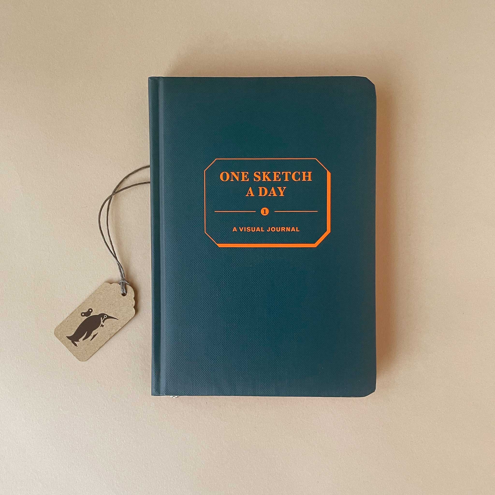 one-sketch-a-day-journal-with-blue-hardcover-and-orange-printed-title