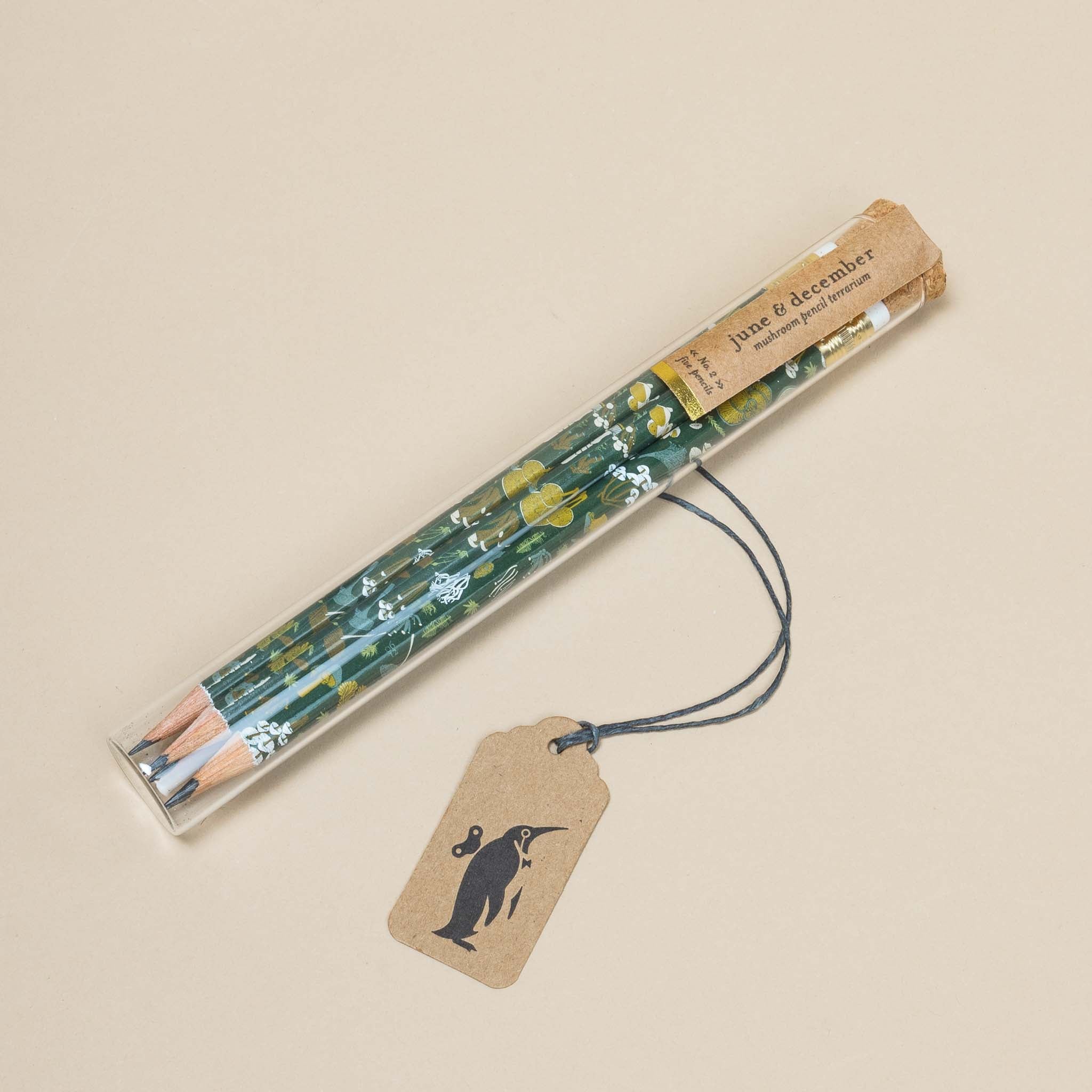 mushroom-patterned-pencils-in-glass-terrarium