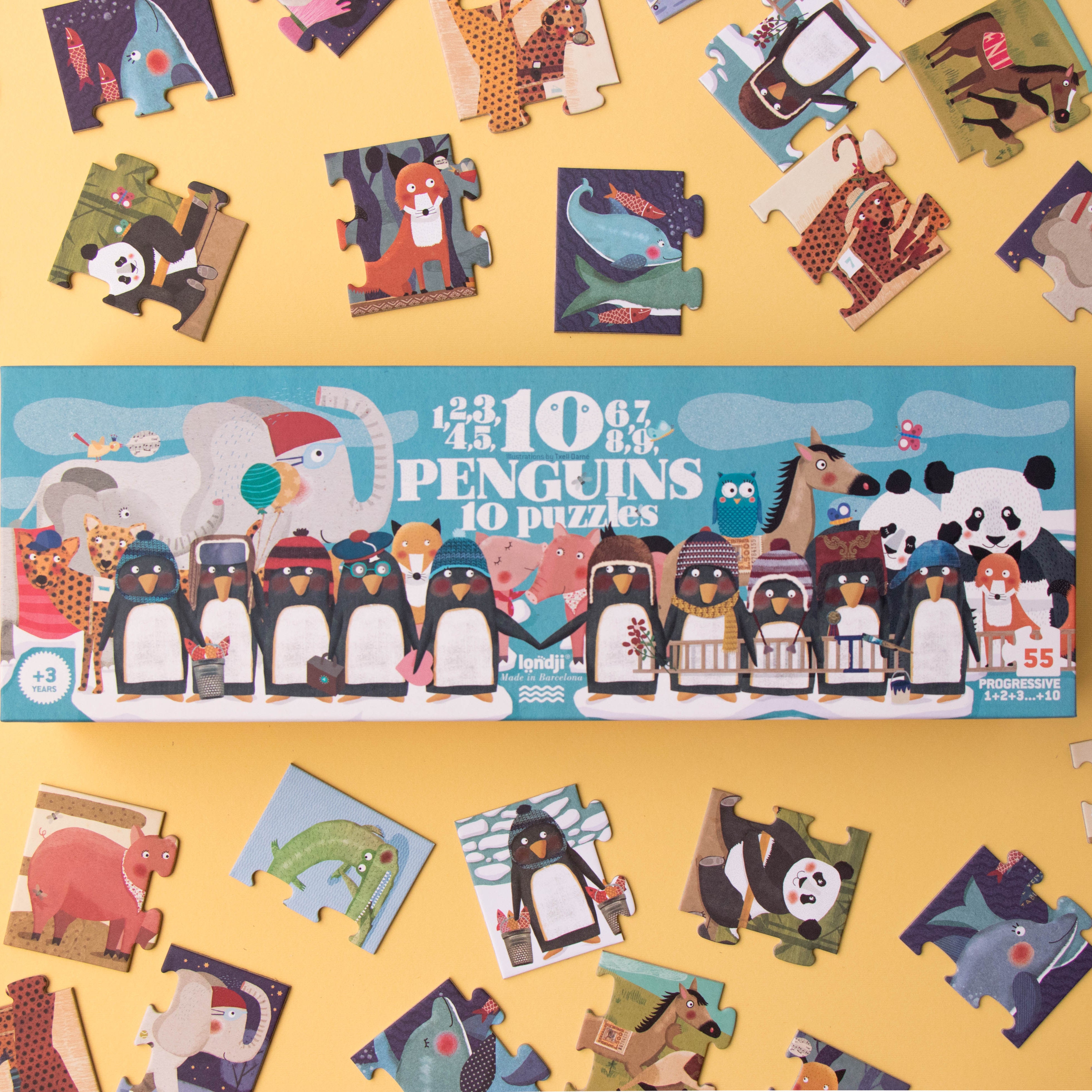 10 Penguins Progressive Puzzle