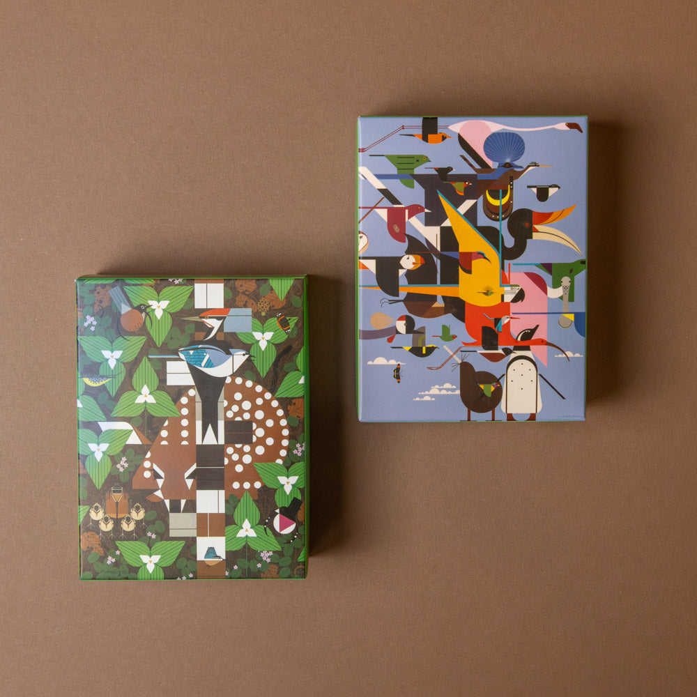 Charley Harper's Double-Sided Puzzle Set