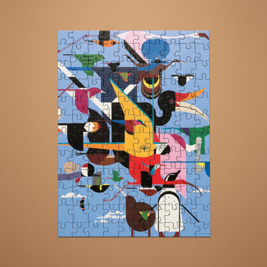 Charley Harper's Double-Sided Puzzle Set