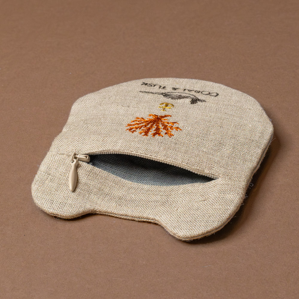 Embroidered Froggy Coin Pouch