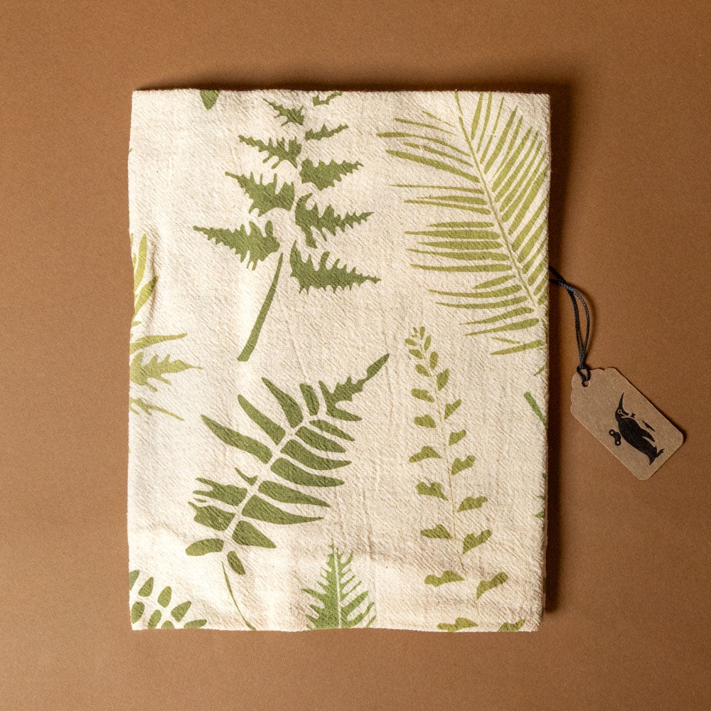Endangered Ferns Kitchen Towel | Natural