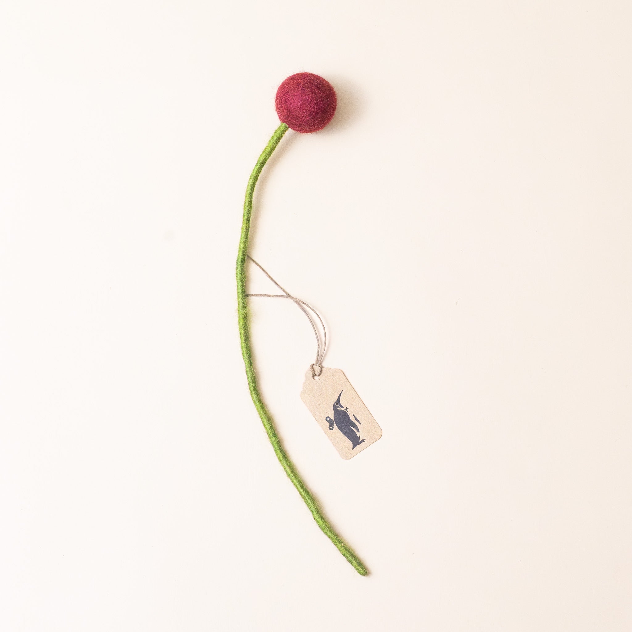 Felt Pom Flower | Merlot