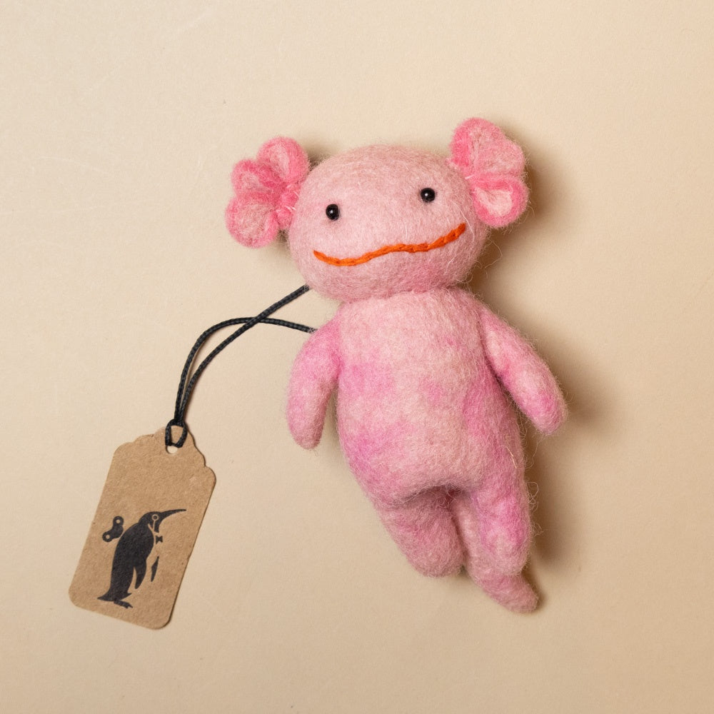 pink-felted-axolotl-finger-puppet