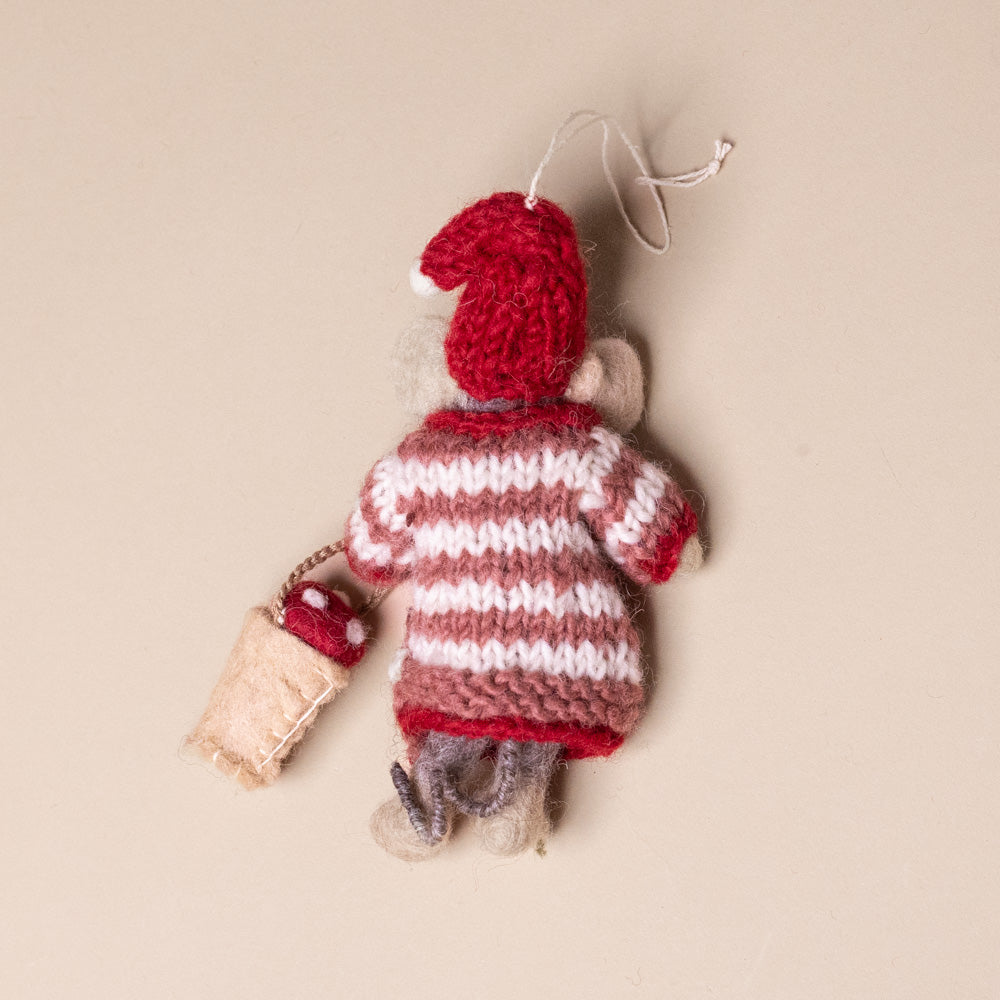 felted-grey-mouse-ornament--red-stripe-sweater-dress-and-mushroom-bucket--back