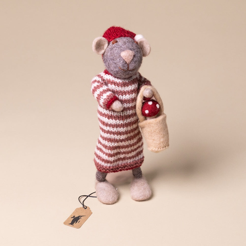 felted-grey-mouse-red-stripe-sweater-dress-and-mushroom-bucket