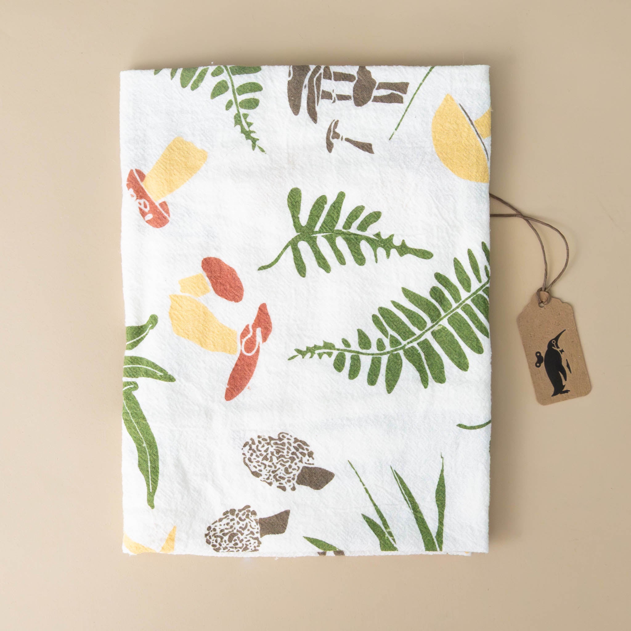 forest-finds-kitchen-tea-towel-mushrooms-ferns