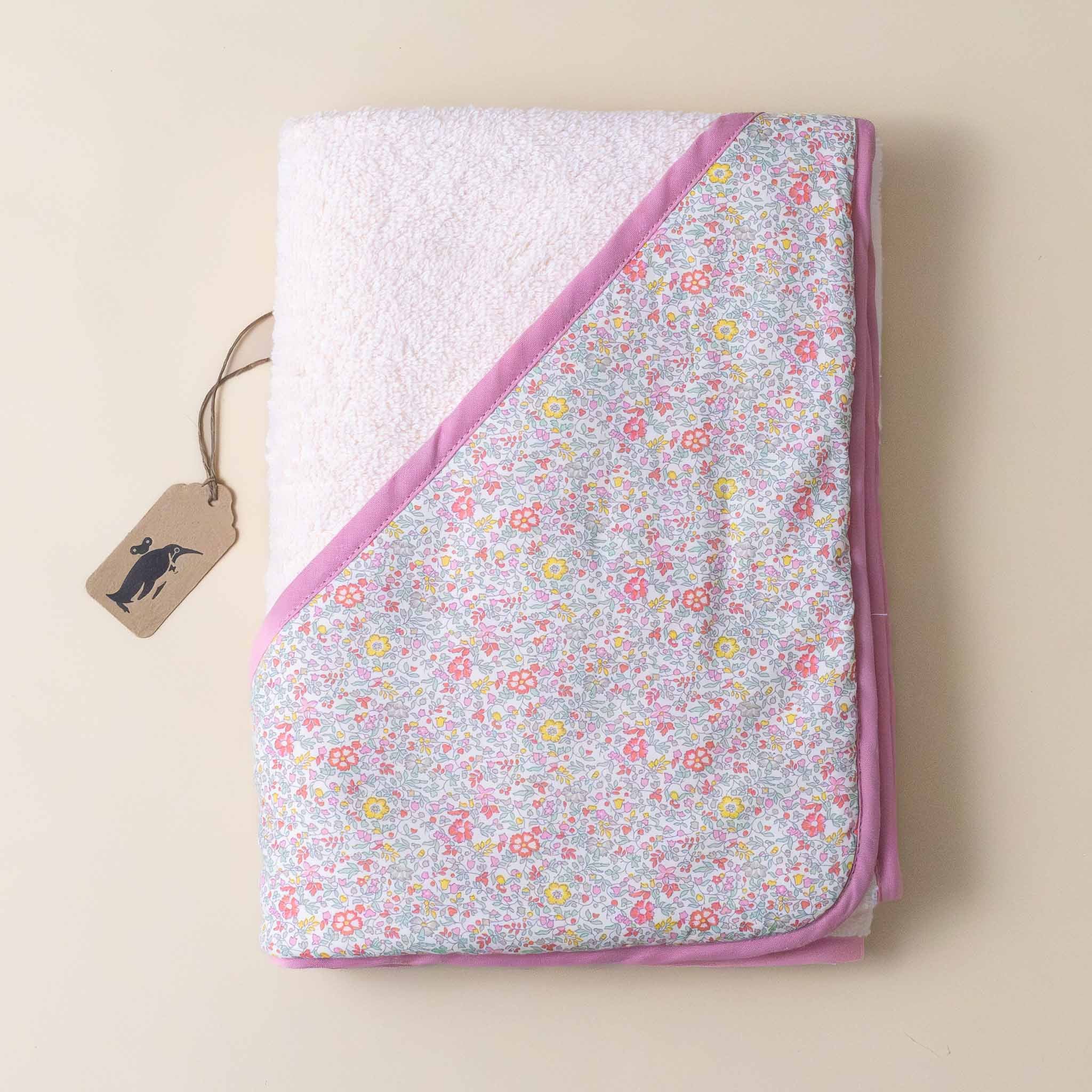 liberty-bath-towel-paloma-pink-terry-pink-green-yellow-floral