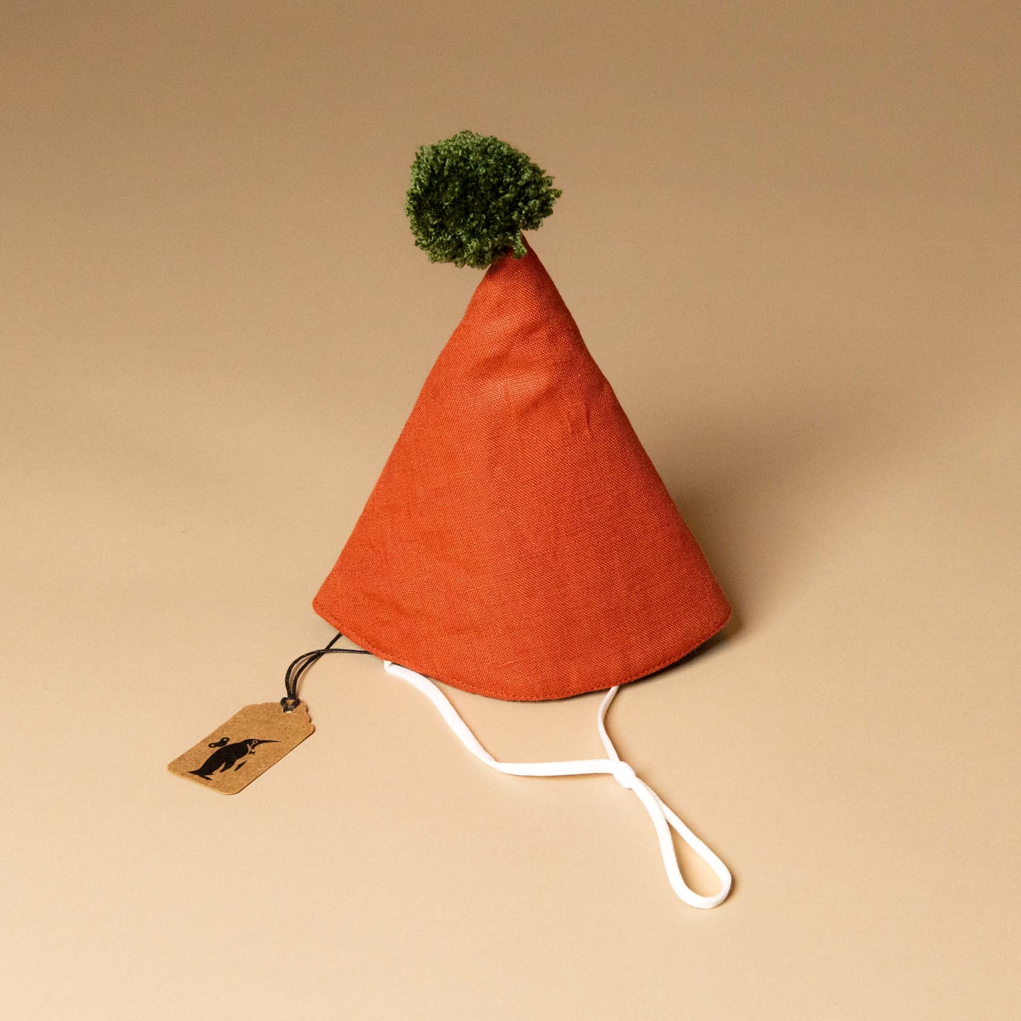 linen-party-hat-terracotta