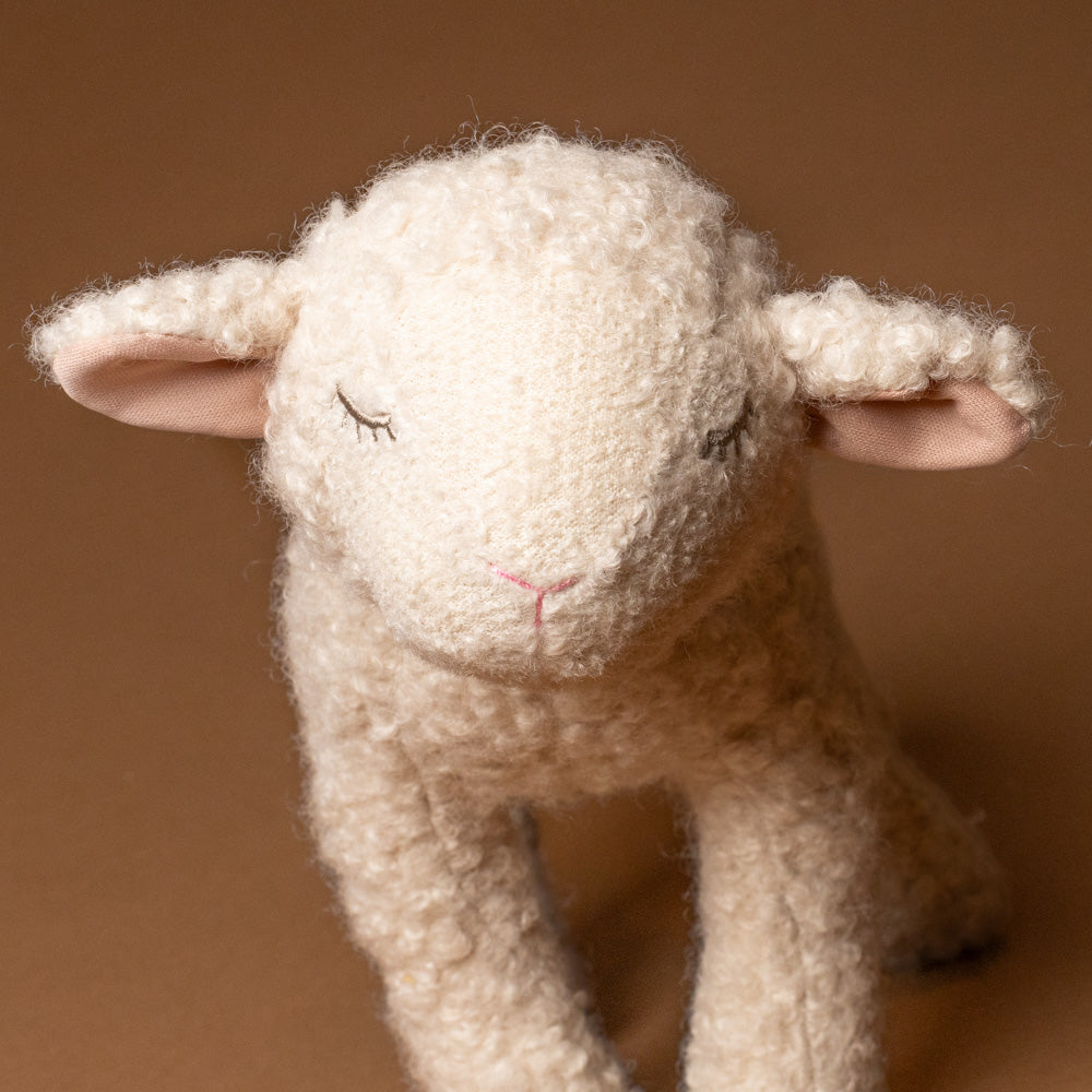 mary-the-lamb-large Stuffed animal-face