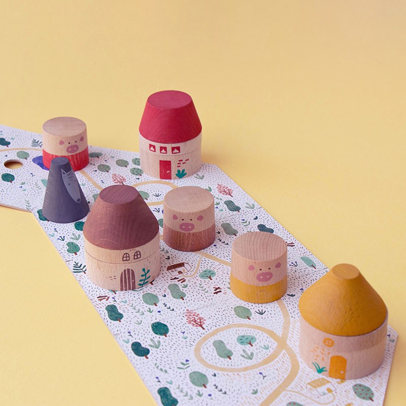 My Wooden World Play Set | My Little Piggies