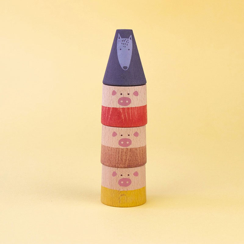 My Wooden World Play Set | My Little Piggies