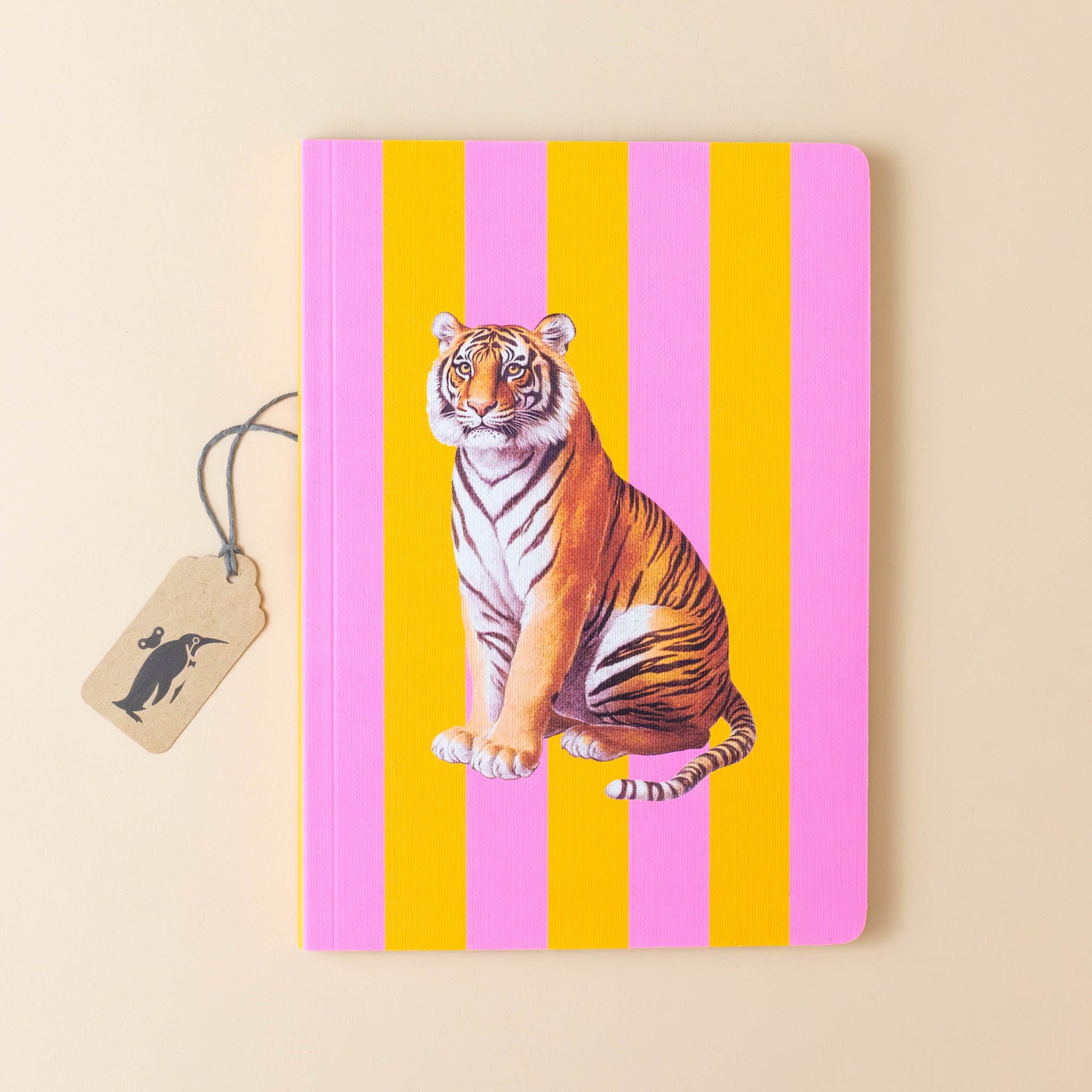 perfect-bound-notebook-tiger-pink-and-orange-stripe