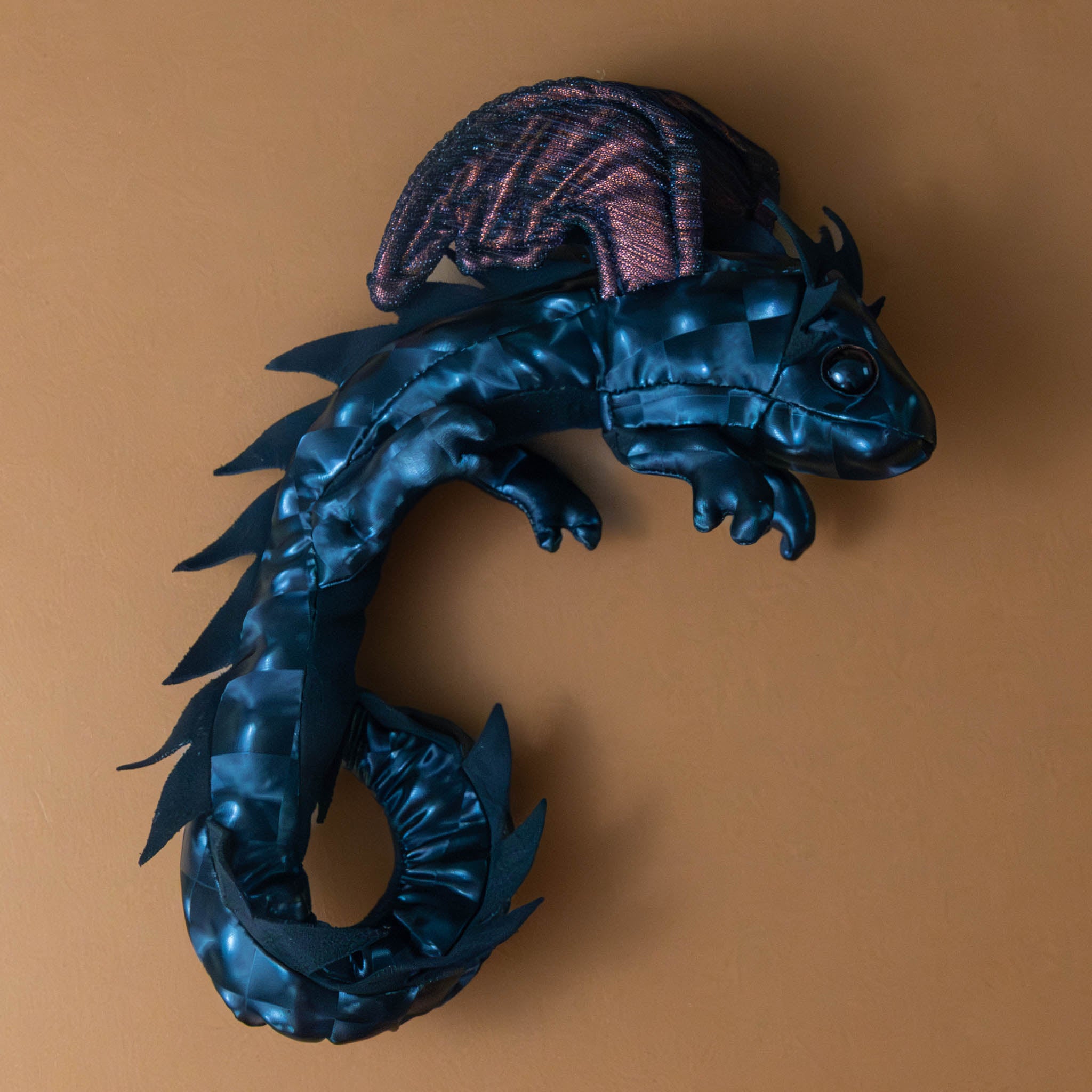 petite-dragon-wristlet-midnight-iridescent-purple-wings-tail