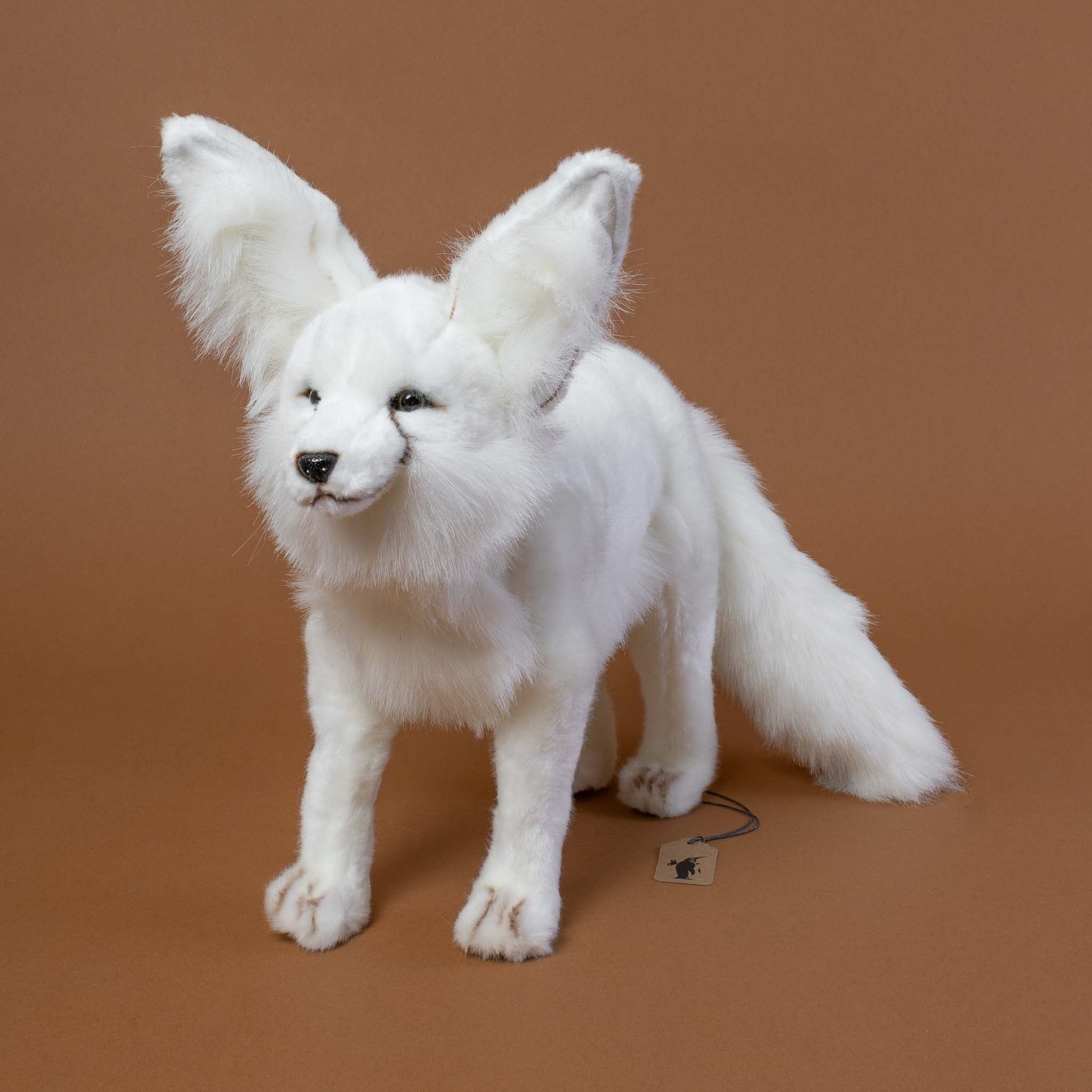 arctic-fox-realistic-stuffed-animal-in-standing-position